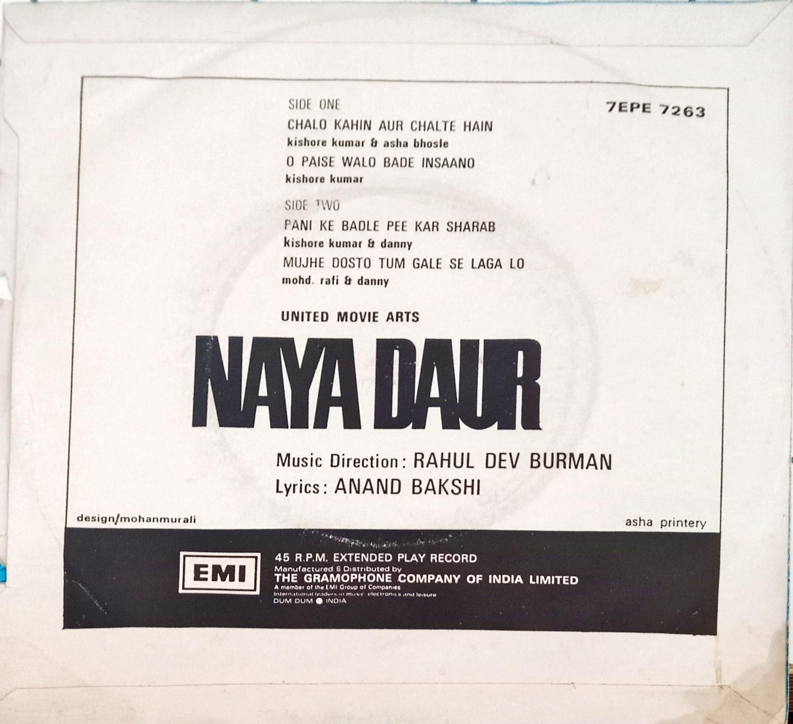 Rahul Dev Burman  - Naya Daur (45-RPM)