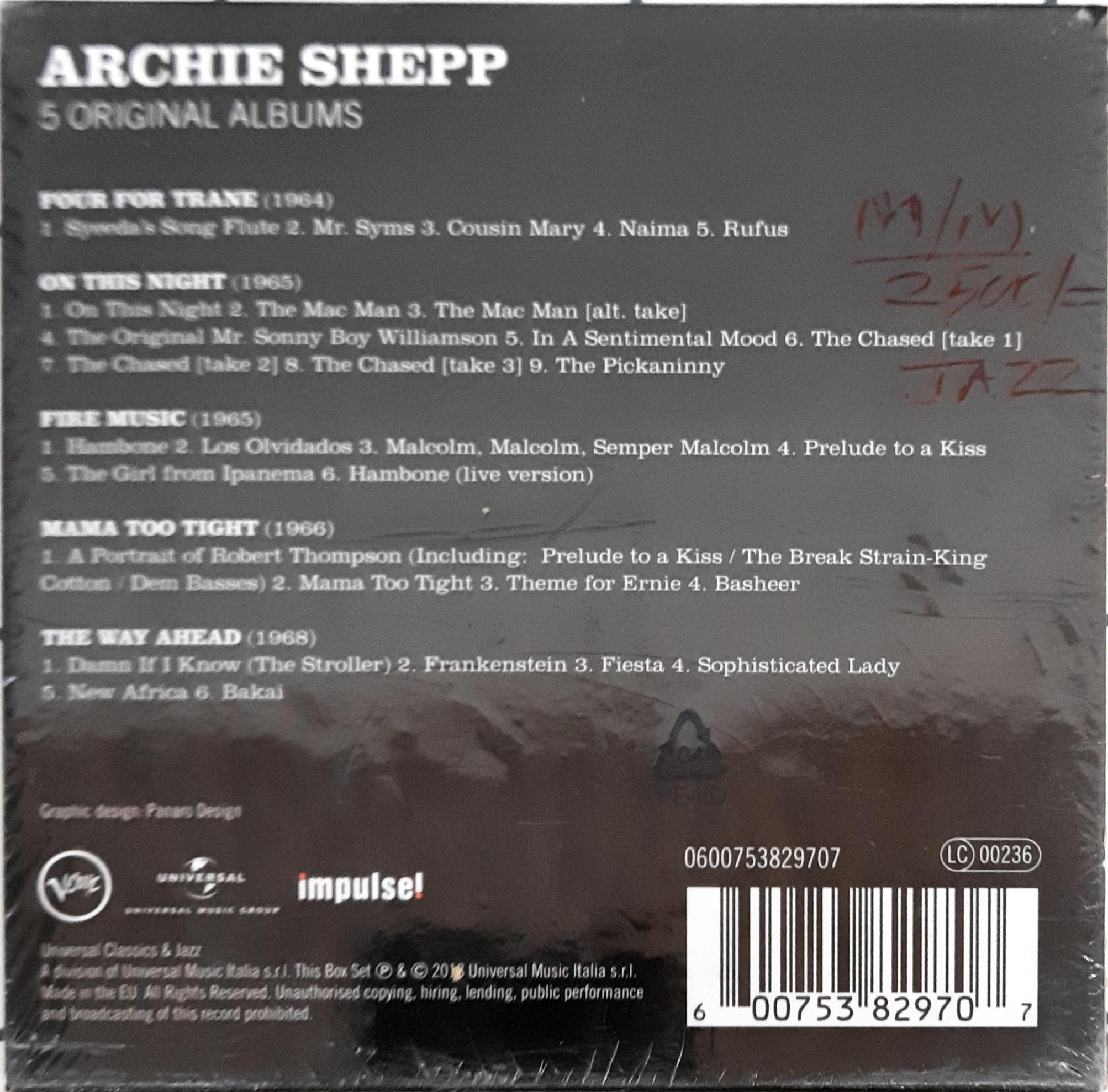 Archie Shepp - 5 Original Albums  (CD)