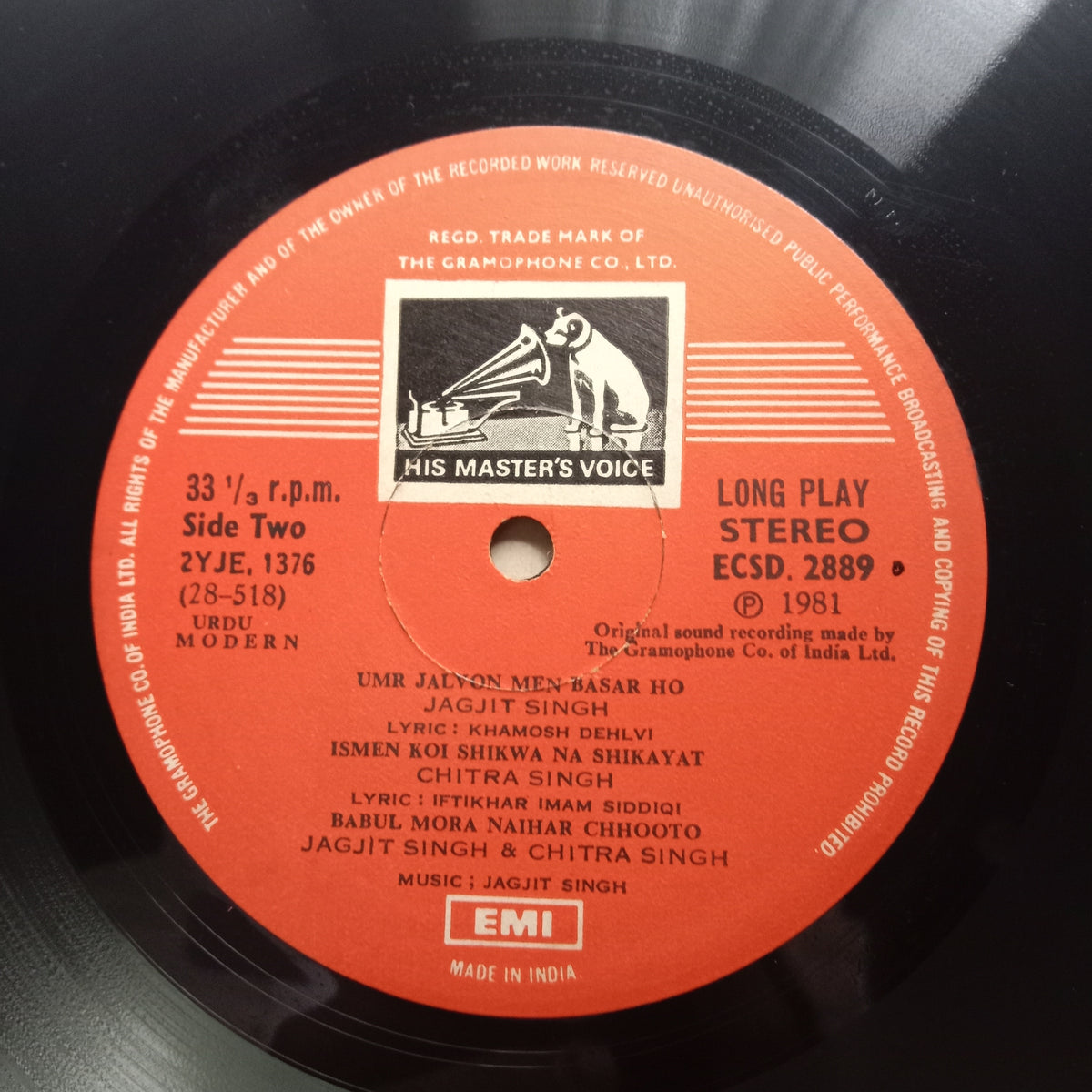 Jagjit Singh & Chitra Singh*  - Live In Concert At Wembley (Vinyl)