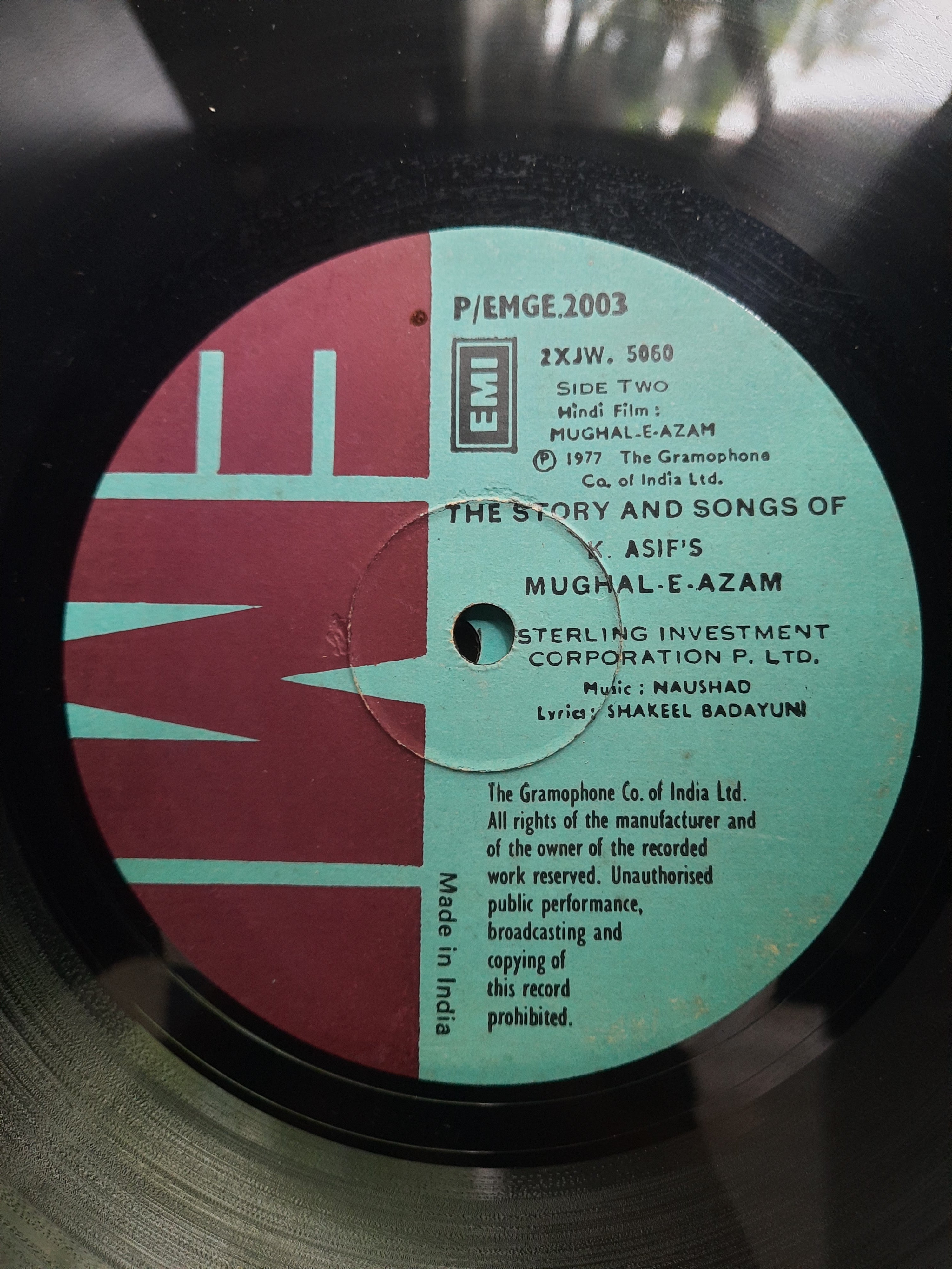 Naushad, Shakeel Badayuni  - The Story And Songs Of K. Asif'S Mughal-E-Azam (Vinyl)