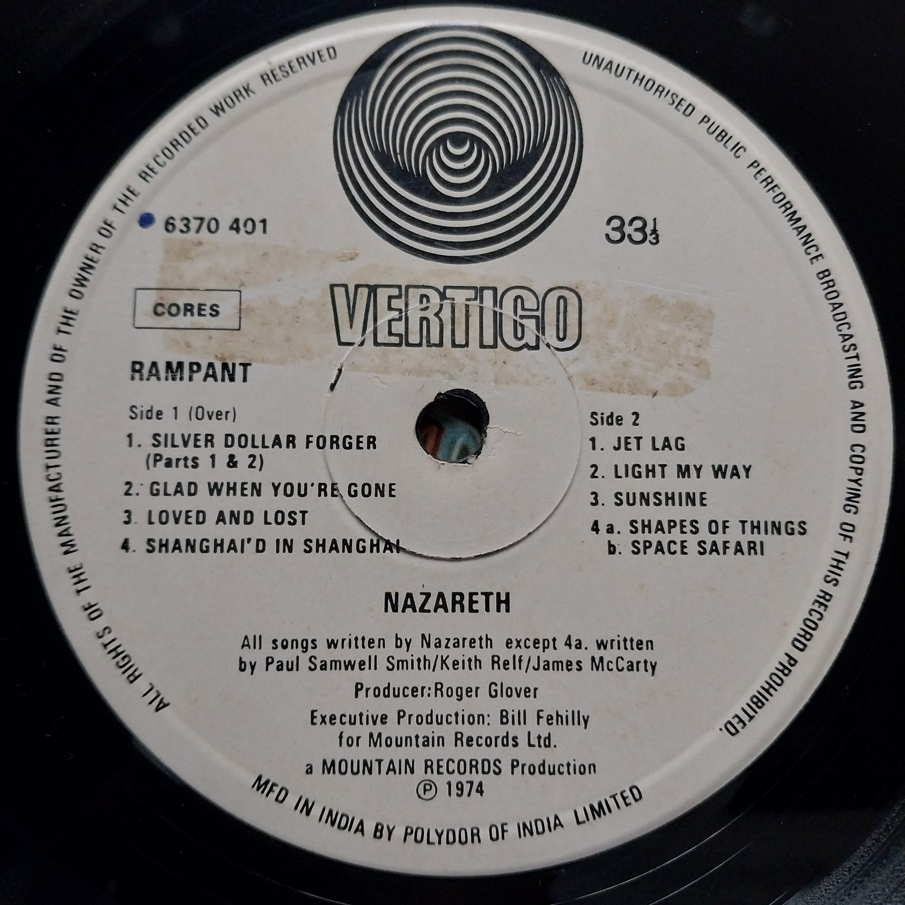 Nazareth -  Rampant (Vinyl)