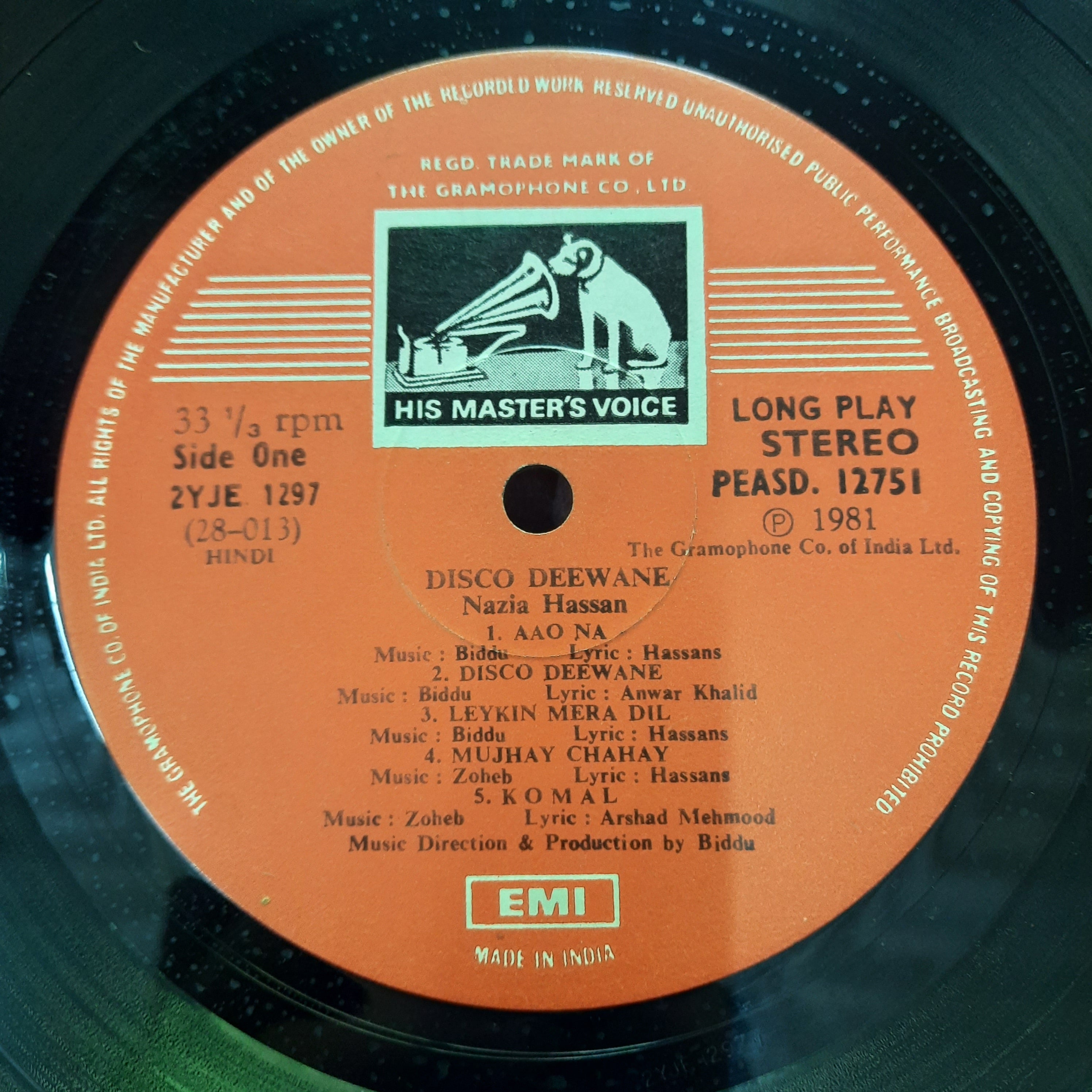 Nazia Hassan, Biddu  - Disco Deewane (Vinyl)