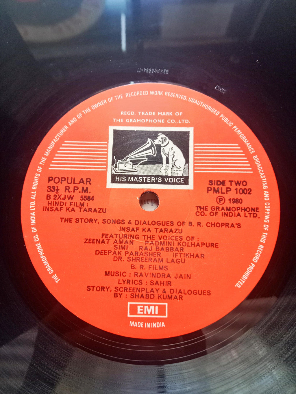 Ravindra Jain, Sahir*  - The Story, Dialogue & Music Of Insaaf Ka Tarazu (Vinyl)