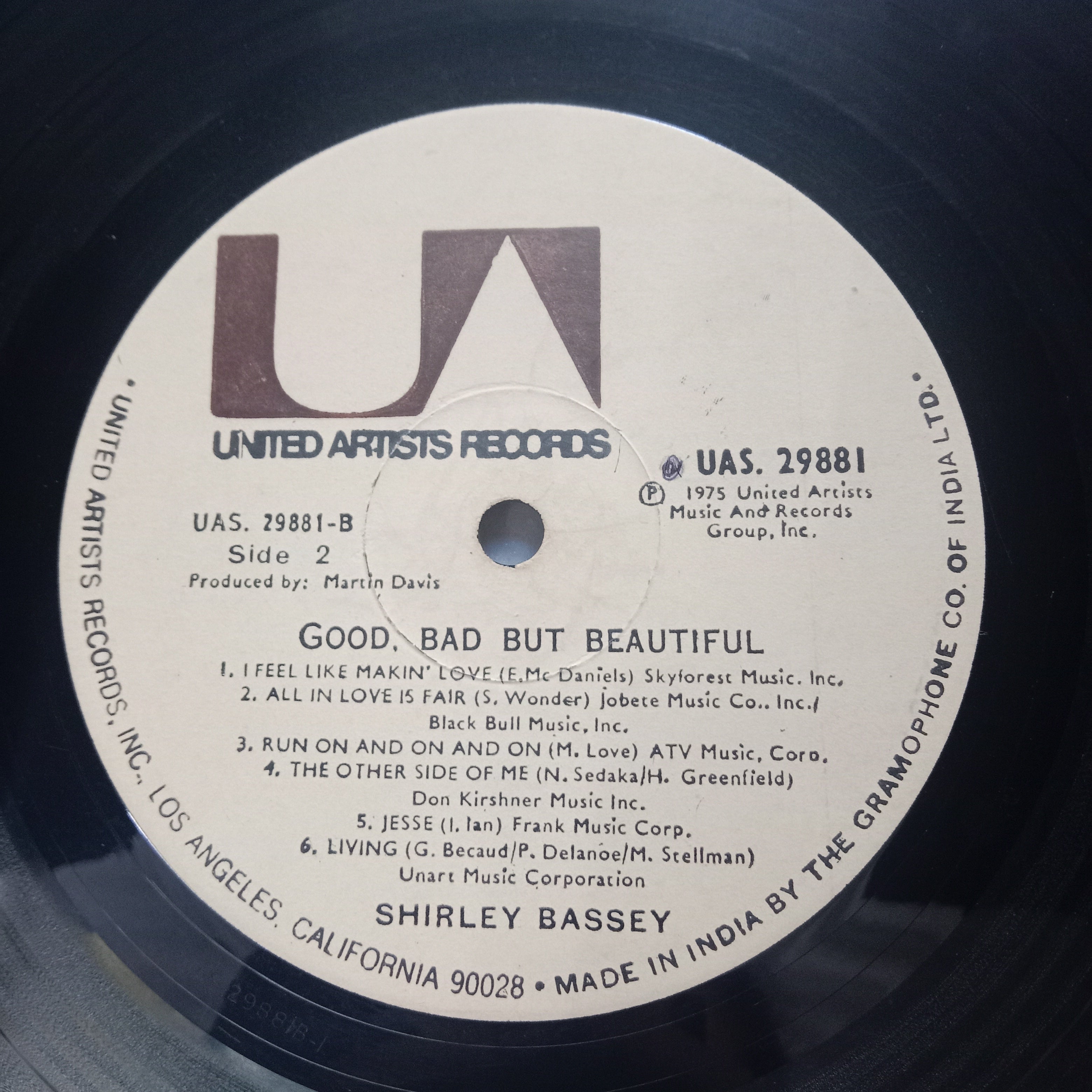 Shirley Bassey  - Good, Bad But Beautiful (Vinyl)