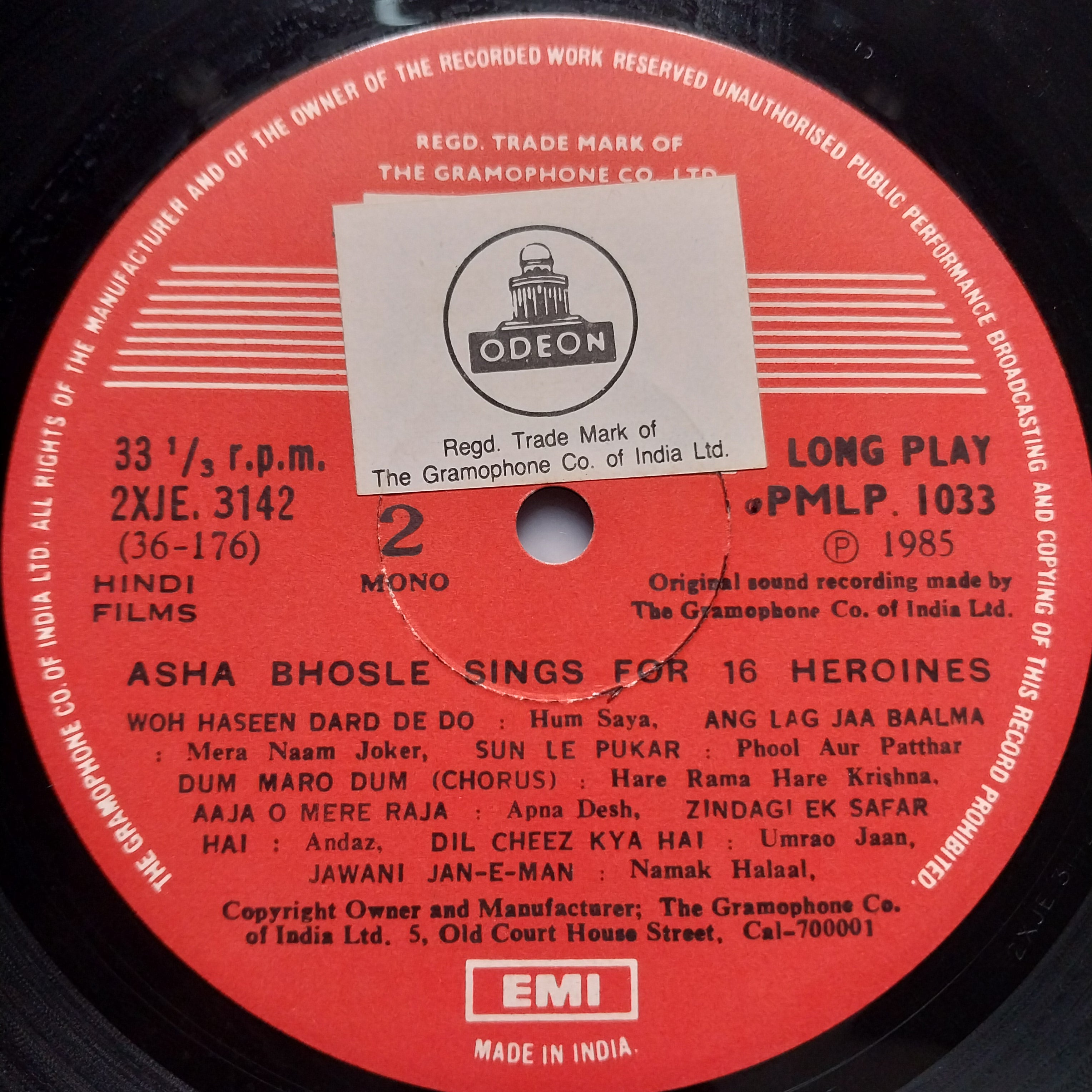 Asha Bhosle  - Asha Bhosle Sings For 16 Heroines (Vinyl)
