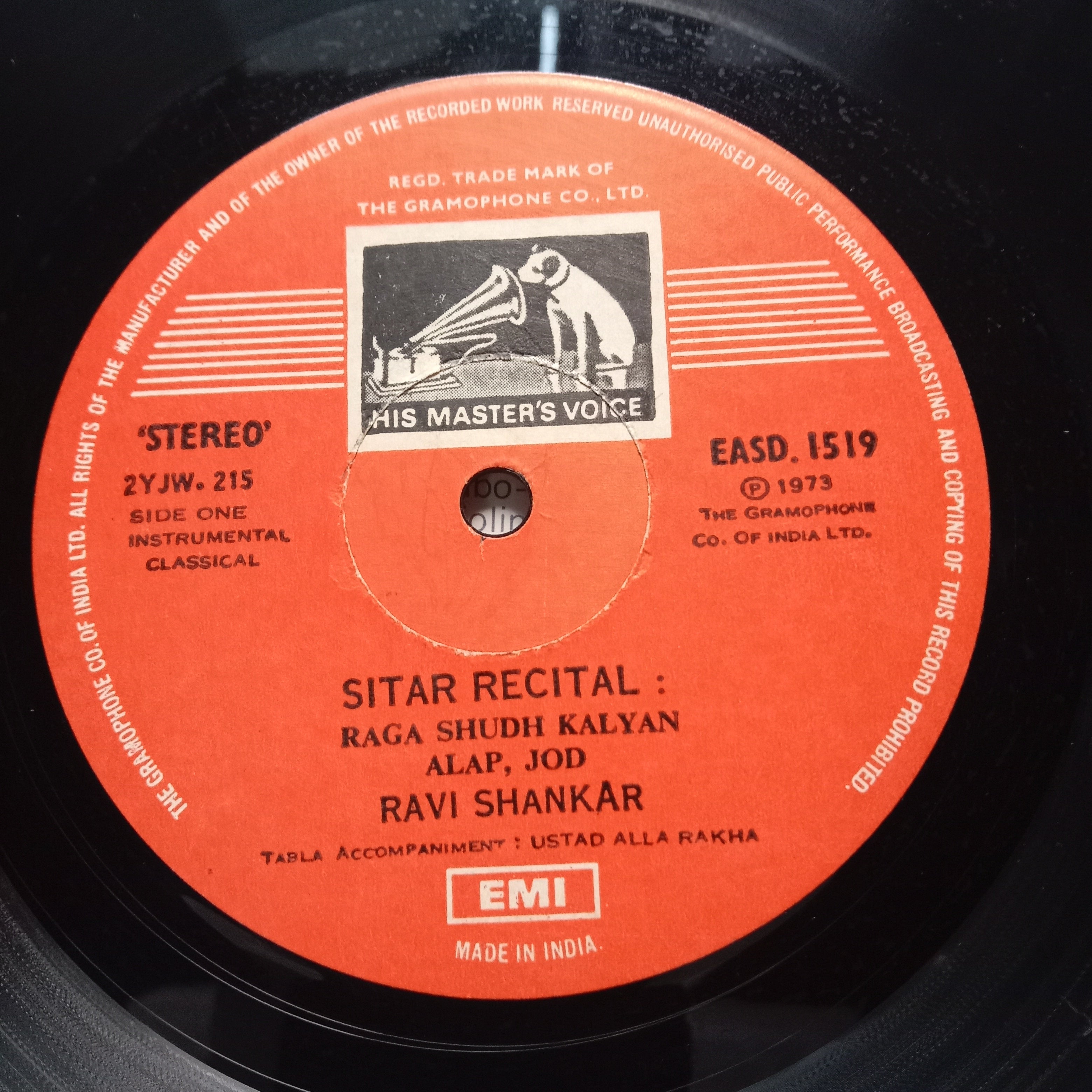 Ravi Shankar  - Sitar Recital (Vinyl)