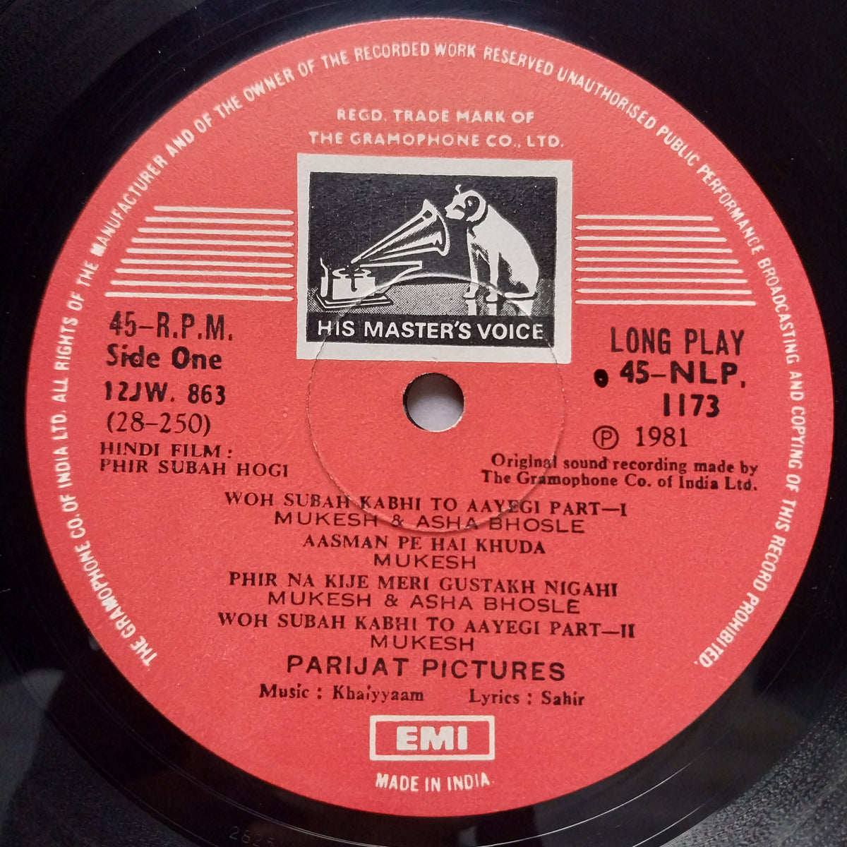 Khaiyyaam - Phir Subha Hogi (Vinyl)