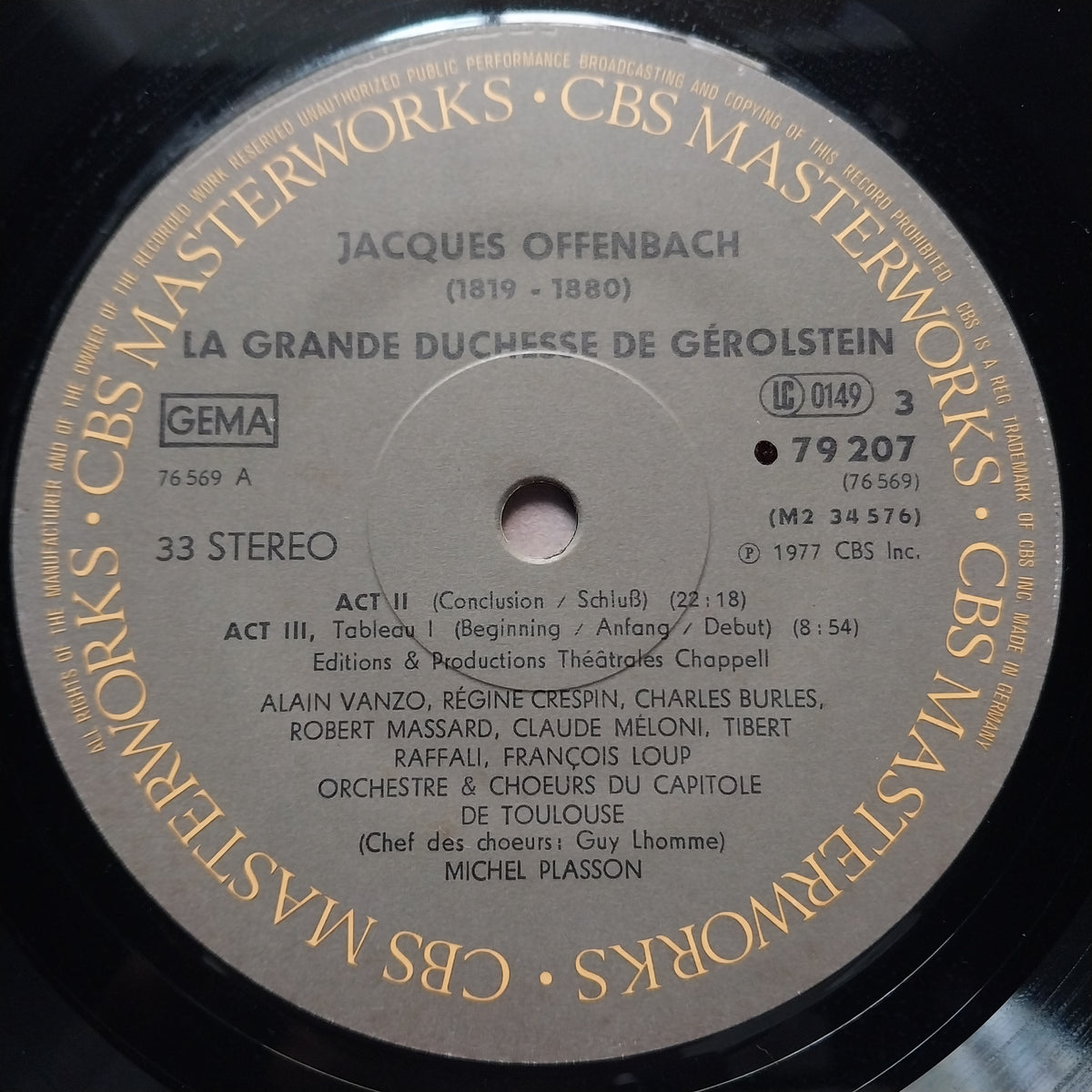 Offenbach* - RéGine Crespin, Mady Mesplé, Alain Vanzo, Michel Plasson  - La Grande Duchesse De GéRolstein (Vinyl) [2]