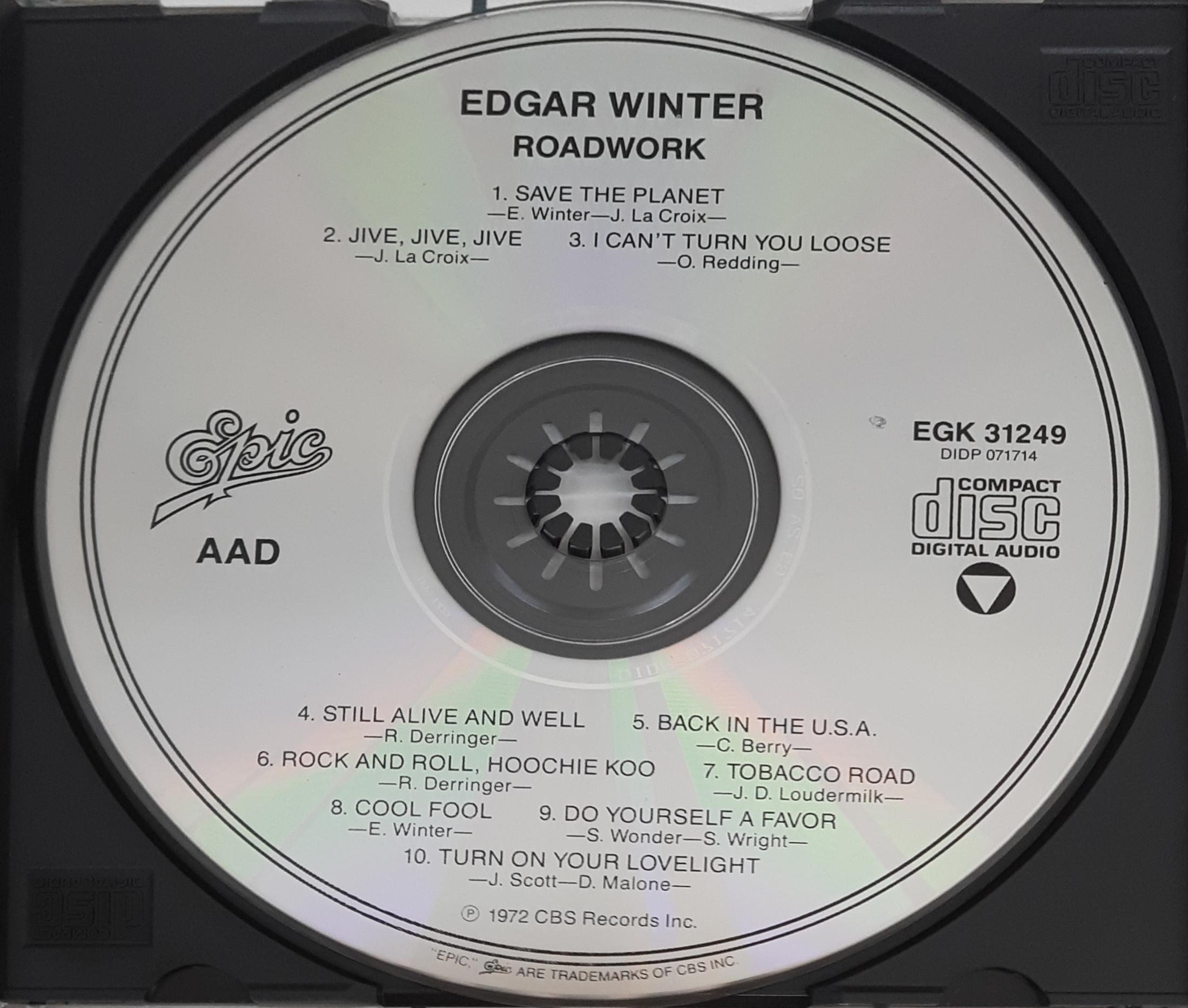 Edgar Winter's White Trash ,Featuring Jerry LaCroix, Rick Derringer, Johnny Winter  - Roadwork  (CD)