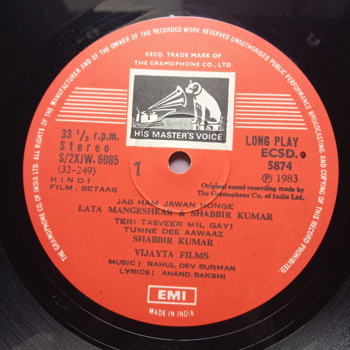 Rahul Dev Burman*, Anand Bakshi  - Betaab (Vinyl)