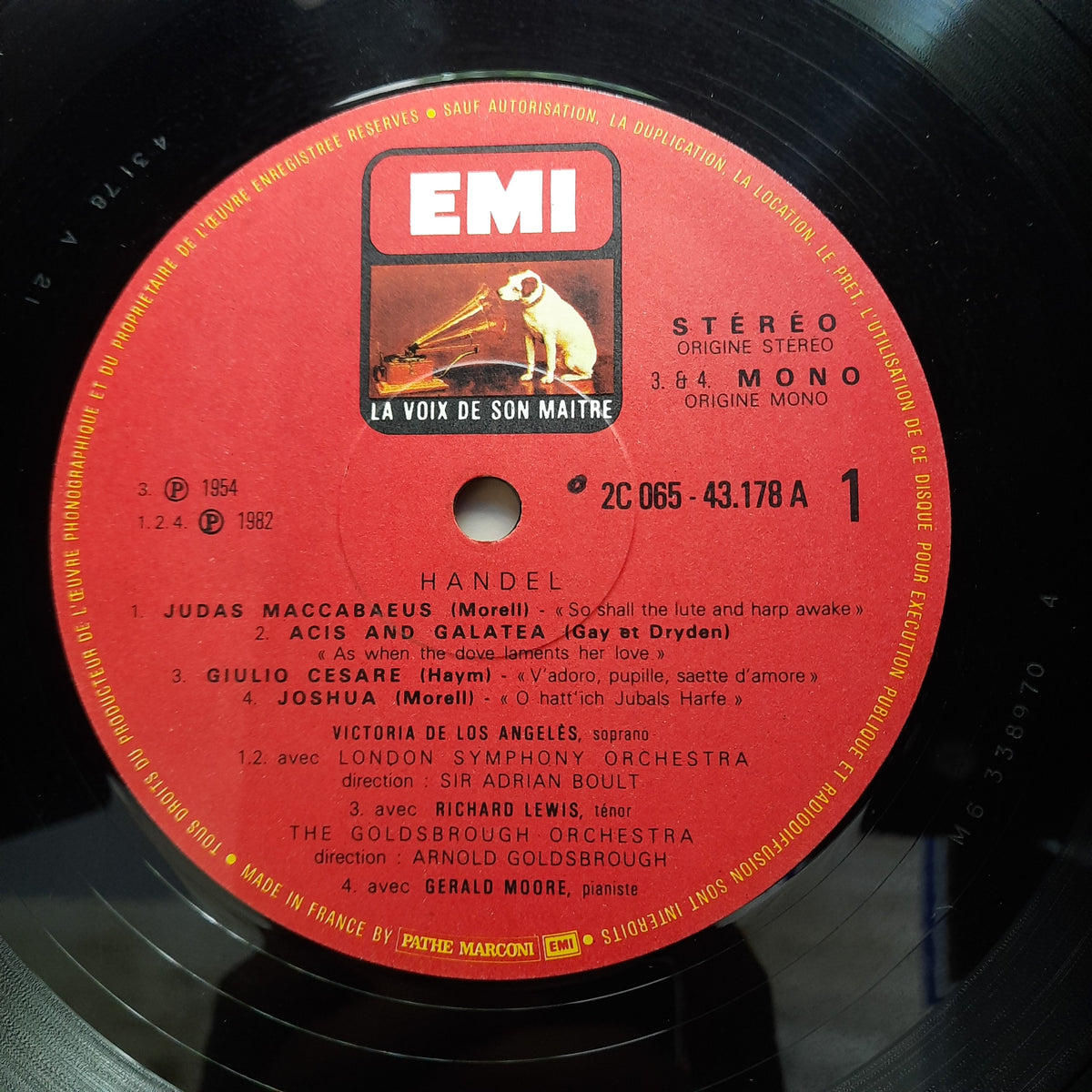 Victoria De Los Angeles, London Symphony Orchestra, Sir Adrian Boult, The Goldsbrough Orchestra*, Arnold Goldsbrough, Richard Lewis (3), Gerald Moore  - Chante Haendel Et Mozart (Vinyl)