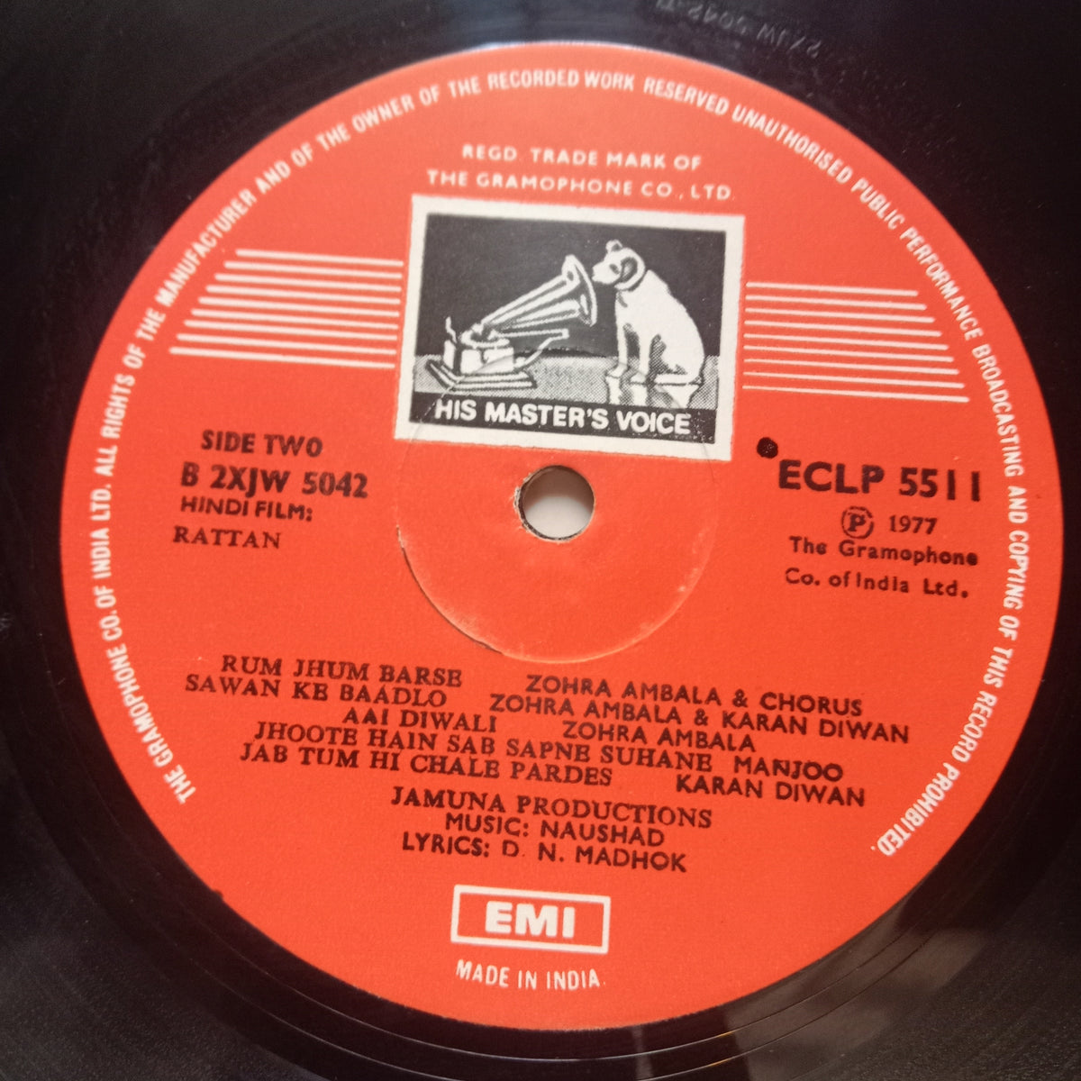 Naushad, D. N. Madhok - Rattan (Vinyl)
