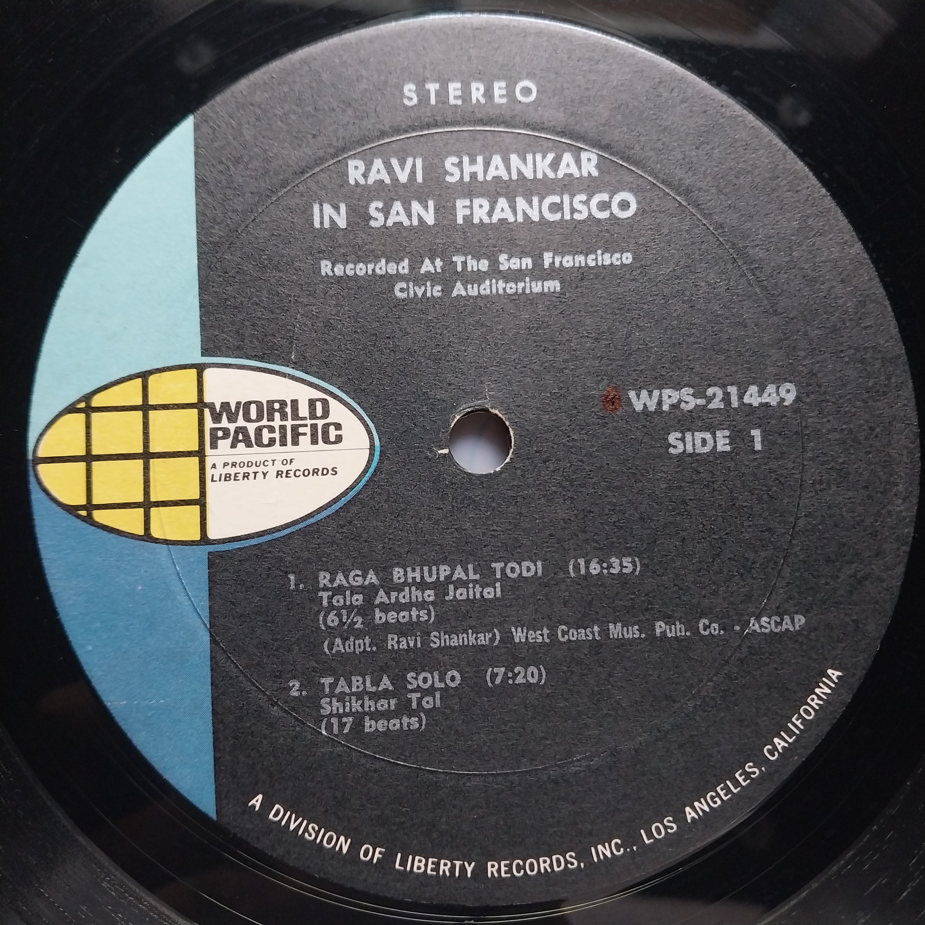 Ravi Shankar  - Ravi Shankar In San Francisco (Vinyl)