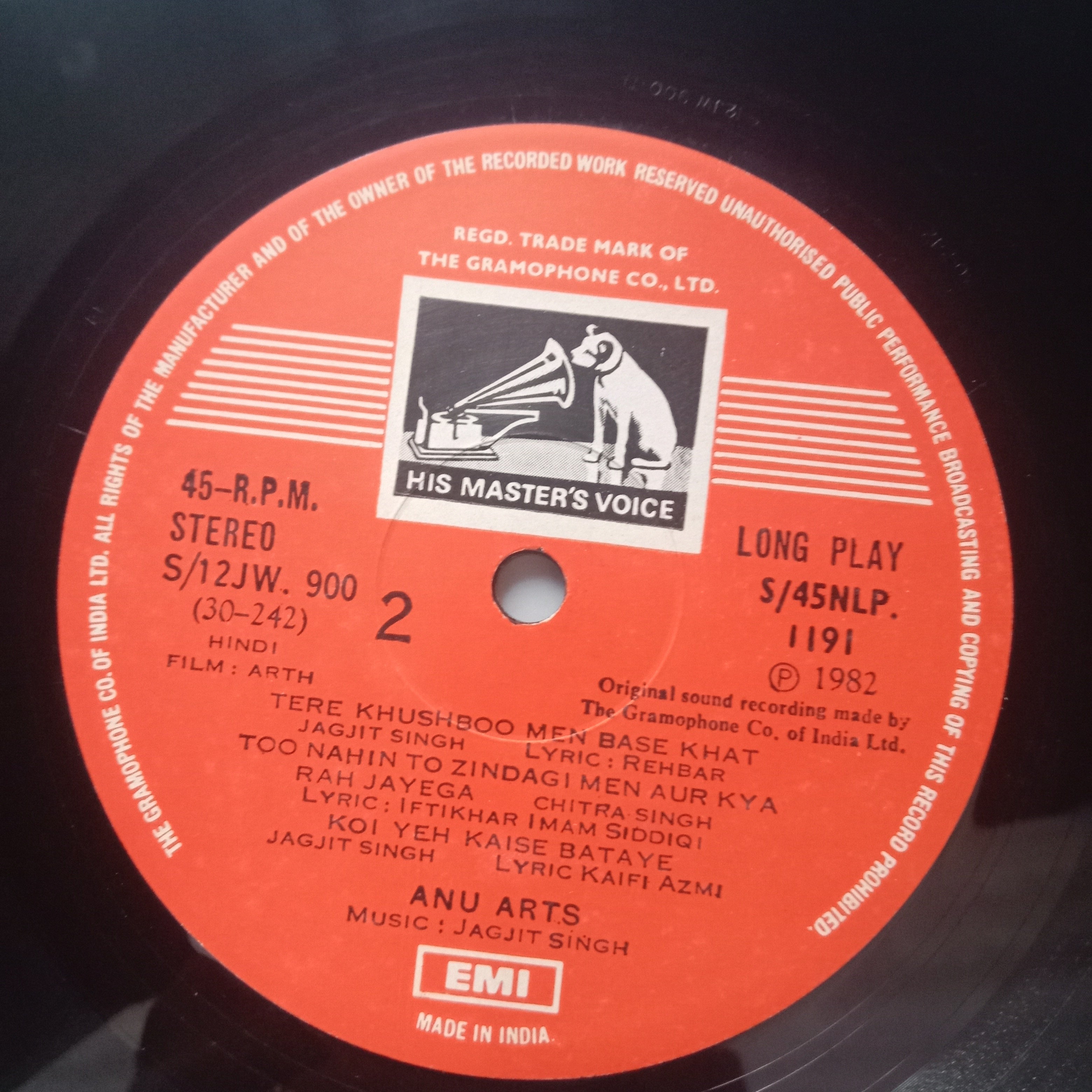 Jagjit Singh - Arth (Vinyl)