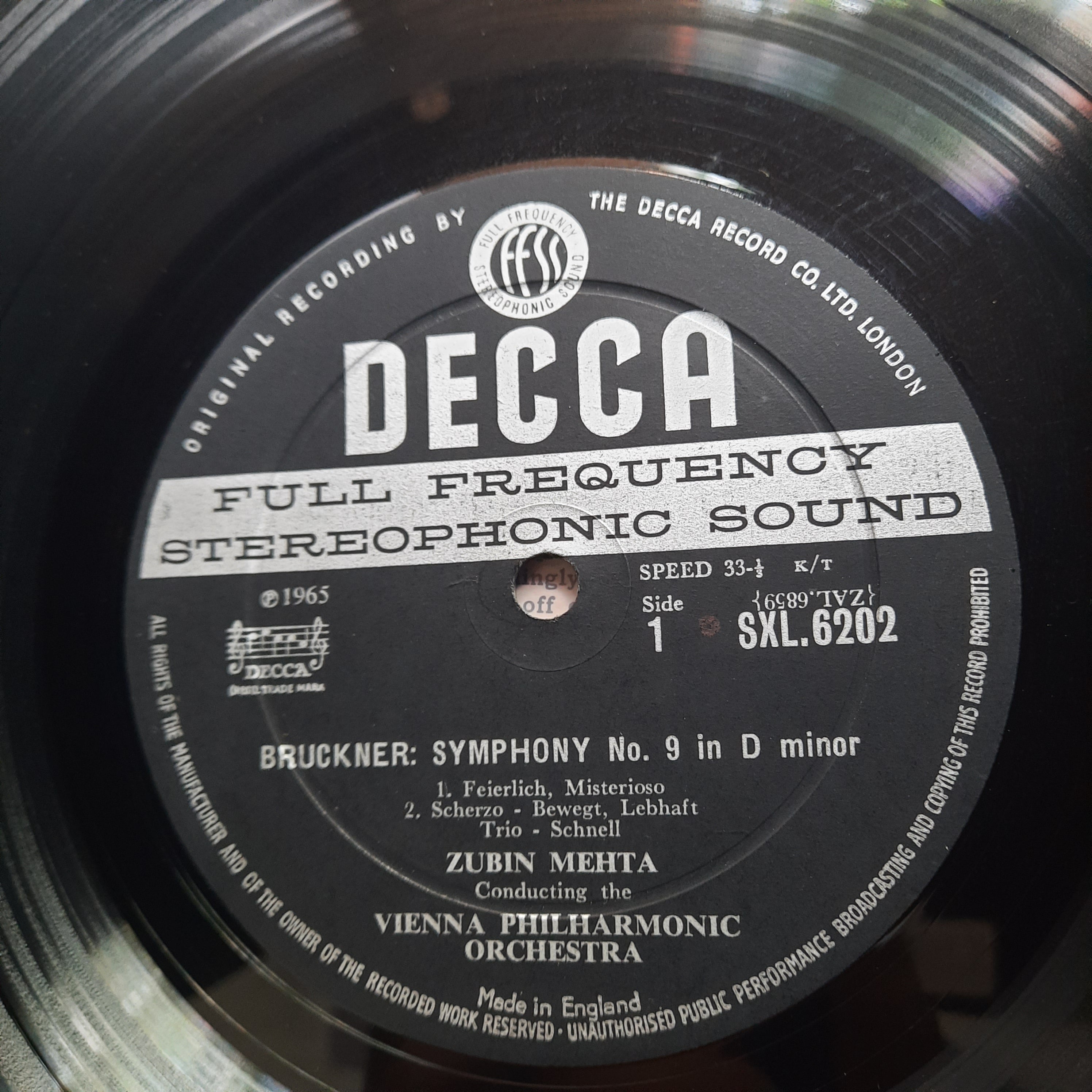 Zubin Mehta, Bruckner*, Vienna Philharmonic Orchestra*  - Symphony No.9 In D Minor (Vinyl)