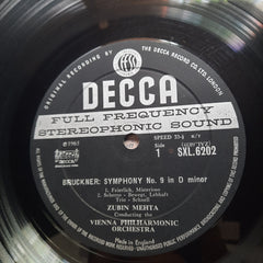 Zubin Mehta, Bruckner*, Vienna Philharmonic Orchestra*  - Symphony No.9 In D Minor (Vinyl)
