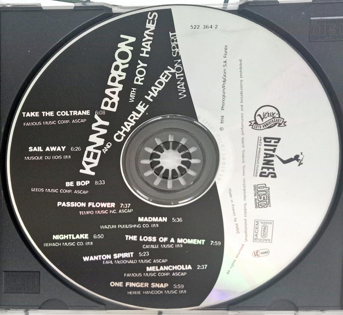 Kenny Barron with Roy Haynes and Charlie Haden -  Wanton Spirit (CD)