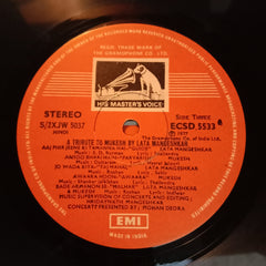 Mukesh & Lata Mangeshkar  - A Tribute To Mukesh By Lata Mangeshkar (Live Recordings Of Concerts In U•S•A• And Canada-August 1976 (Vinyl)