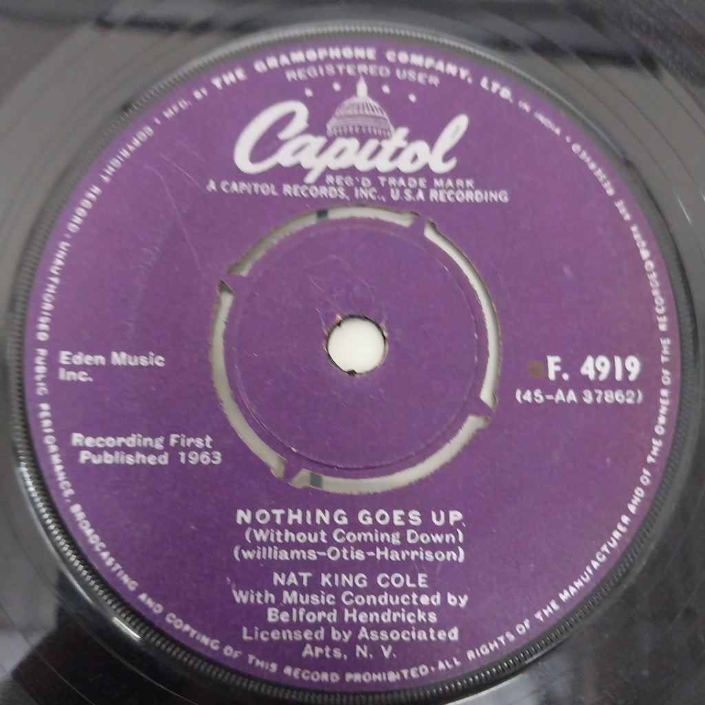 Nat King Cole - All Over The World / Nothing Goes Up (45-RPM)