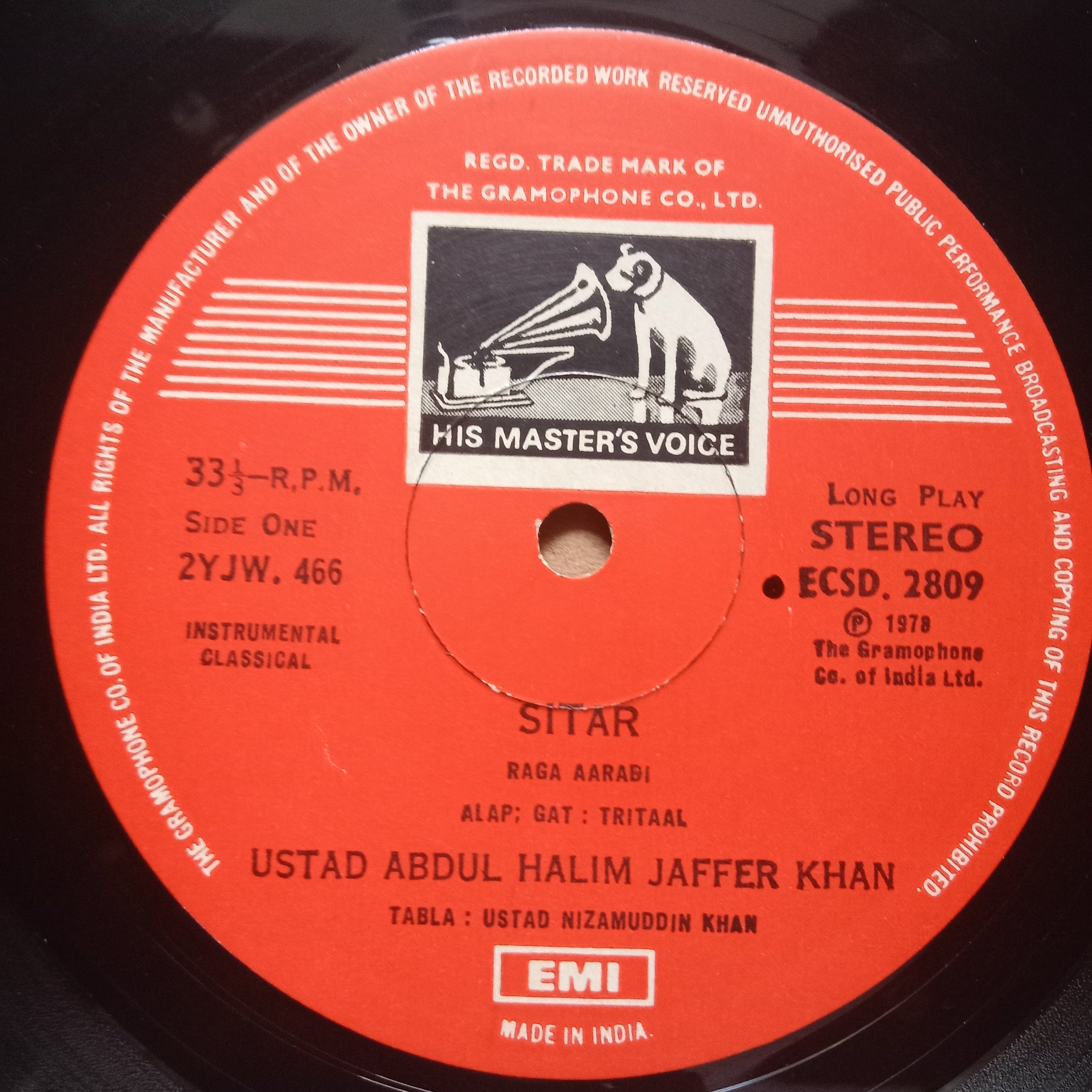 Ustad Abdul Halim Jaffer Khan - Enchanting Sitar (Vinyl)