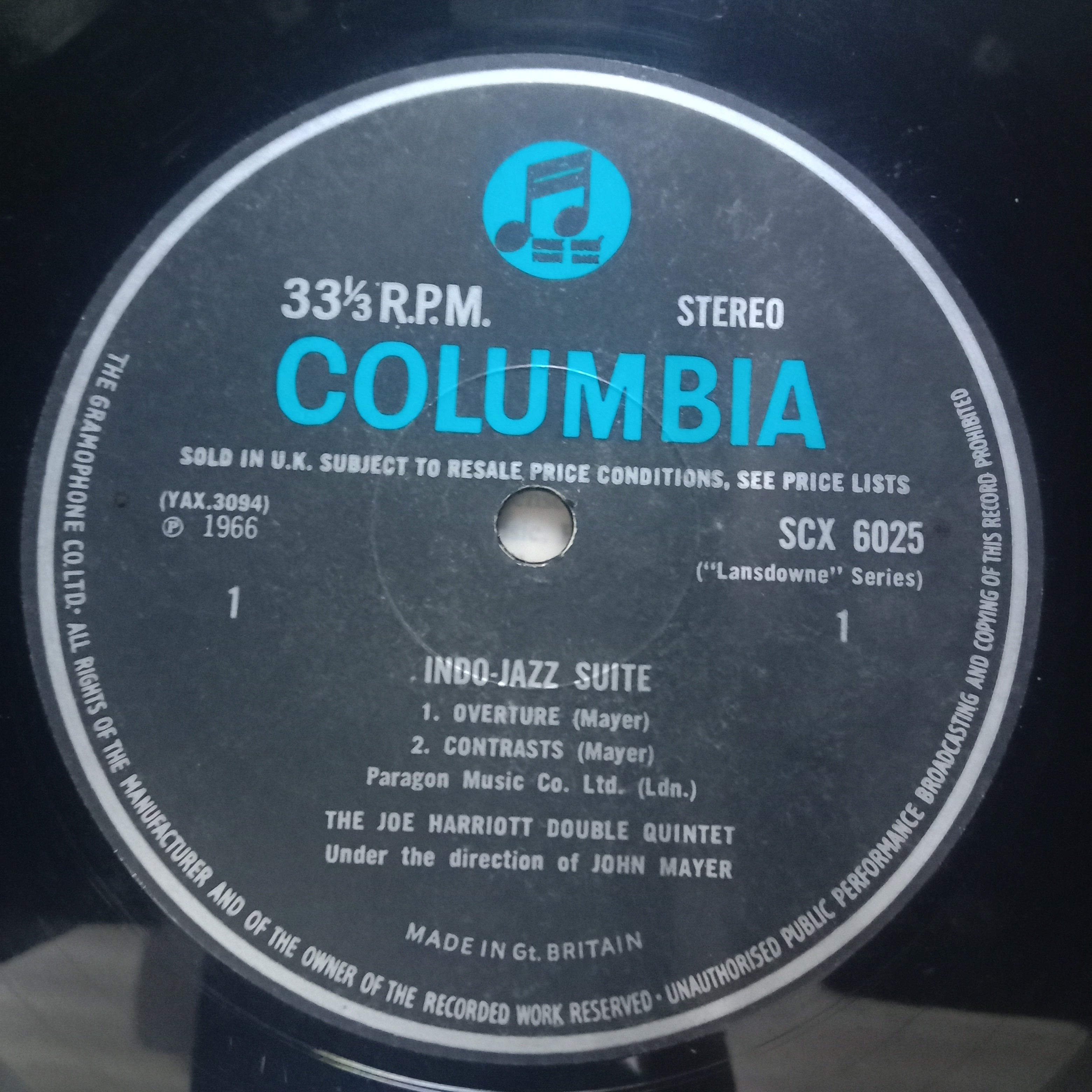 The Joe Harriott Double Quintet  - Indo-Jazz Suite (Vinyl)