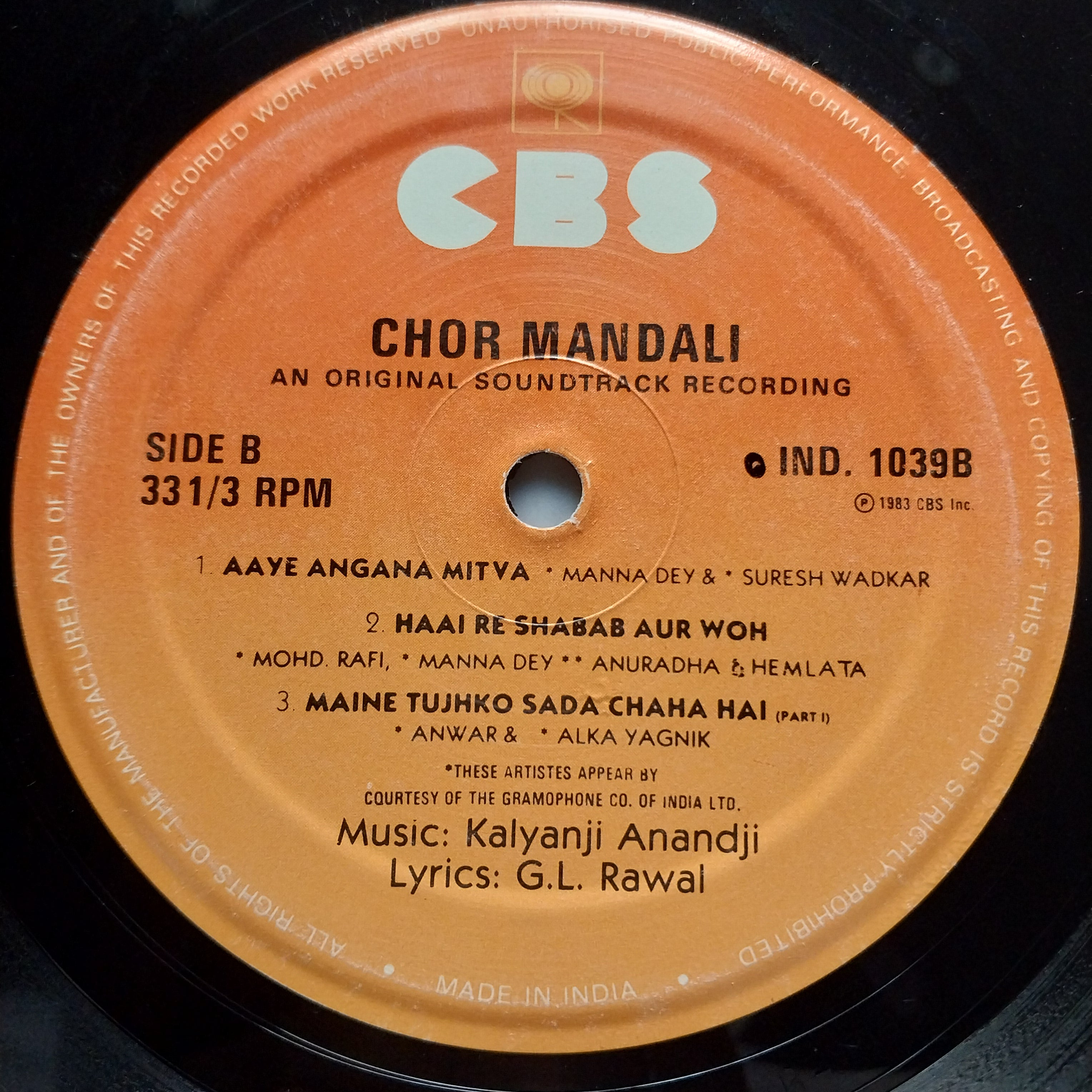 Kalyanji Anandji - Chor Mandali (Vinyl)