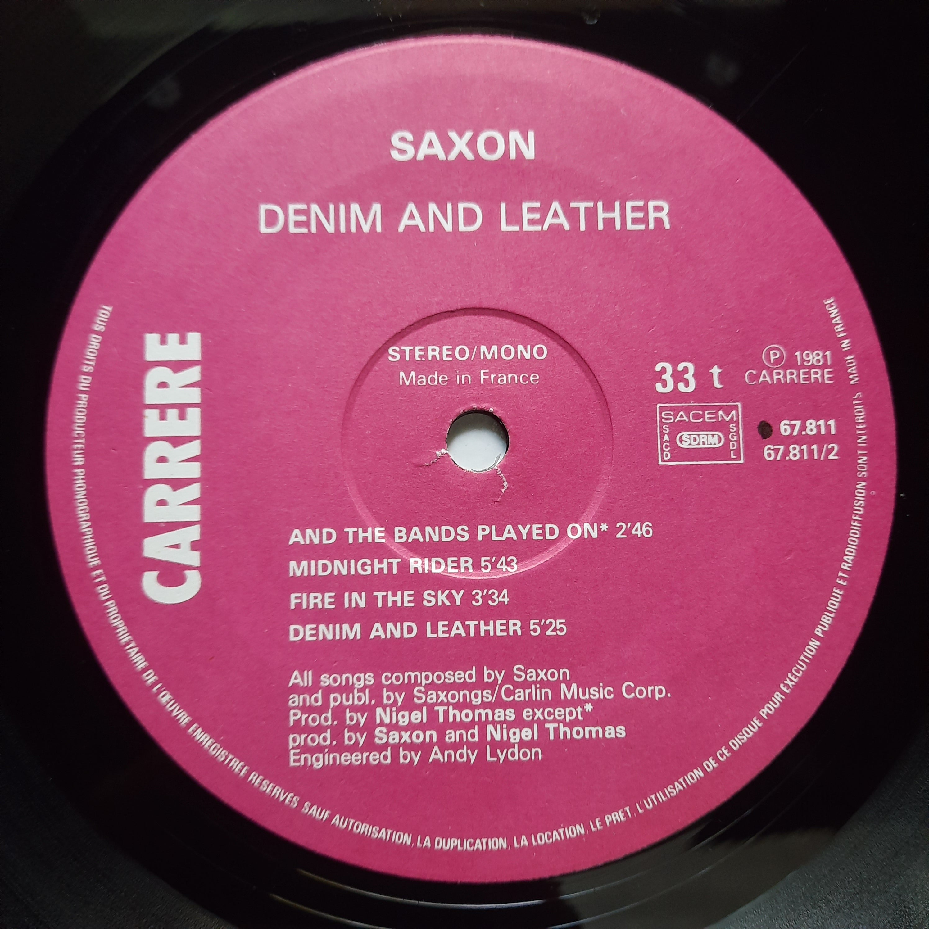 Saxon  - Denim And Leather (Vinyl)