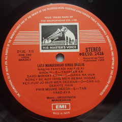 Lata Mangeshkar  - Lata Mangeshkar Sings Ghalib (Vinyl)