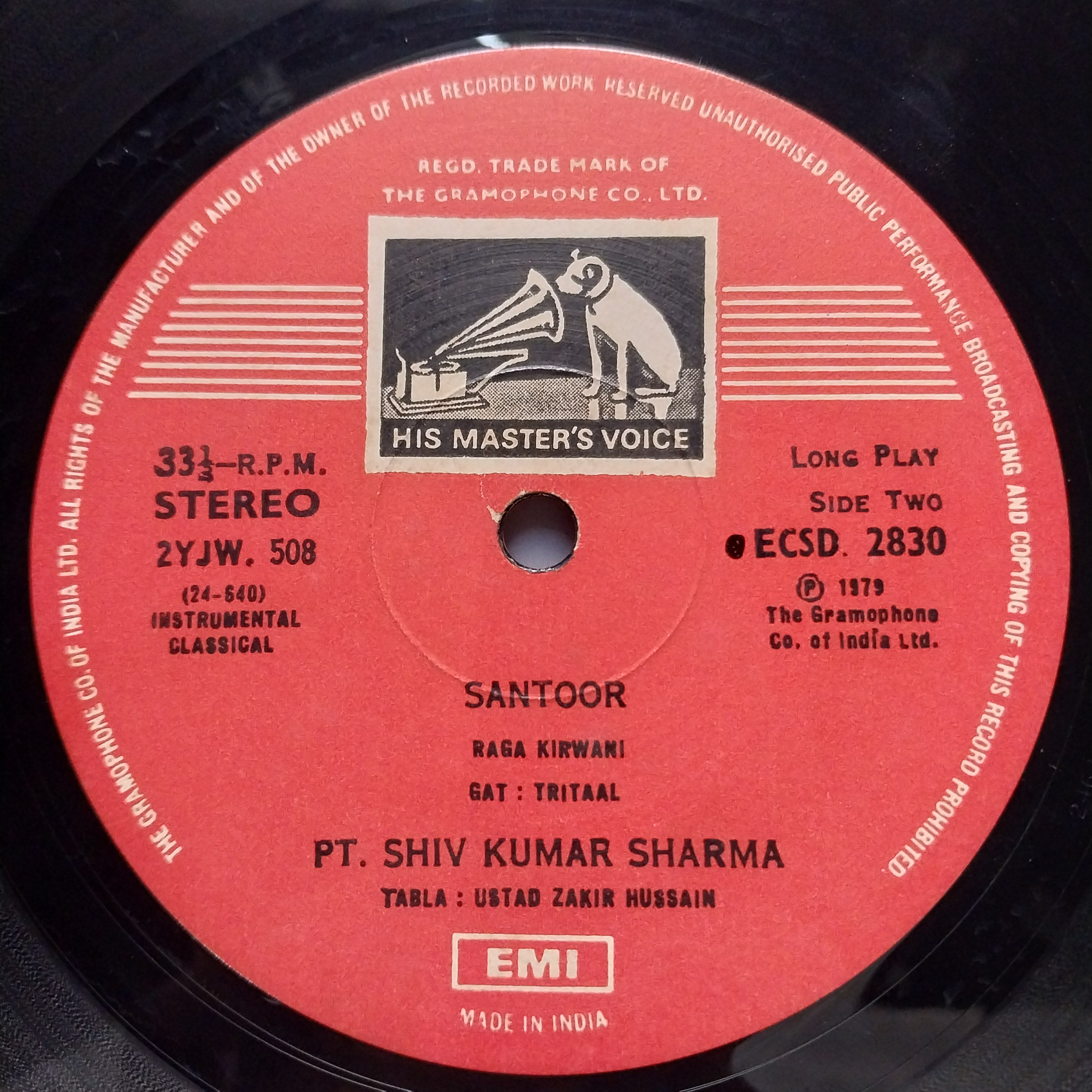 Shivkumar Sharma* With Zakir Hussain - KirwāNi (The Sensuous Sound Of The Santoor / Live Concert At Rang Bhavan Bombay) (Vinyl)
