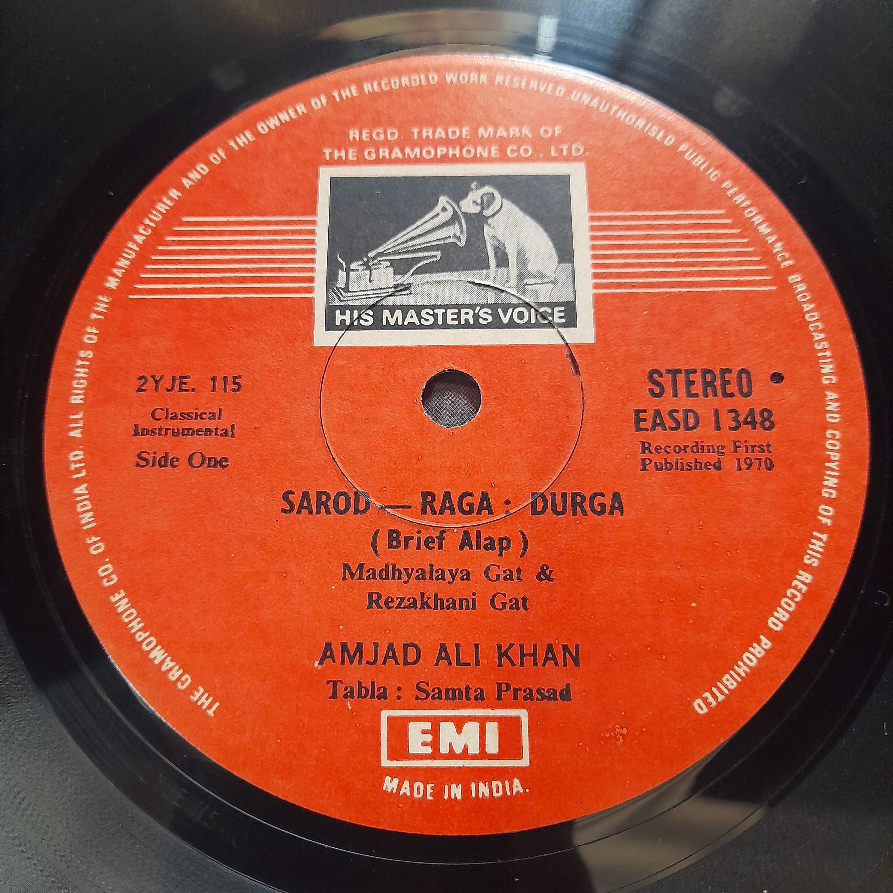 Ustad Amjad Ali Khan - Raga Durga / Raga Nandkauns (Vinyl)