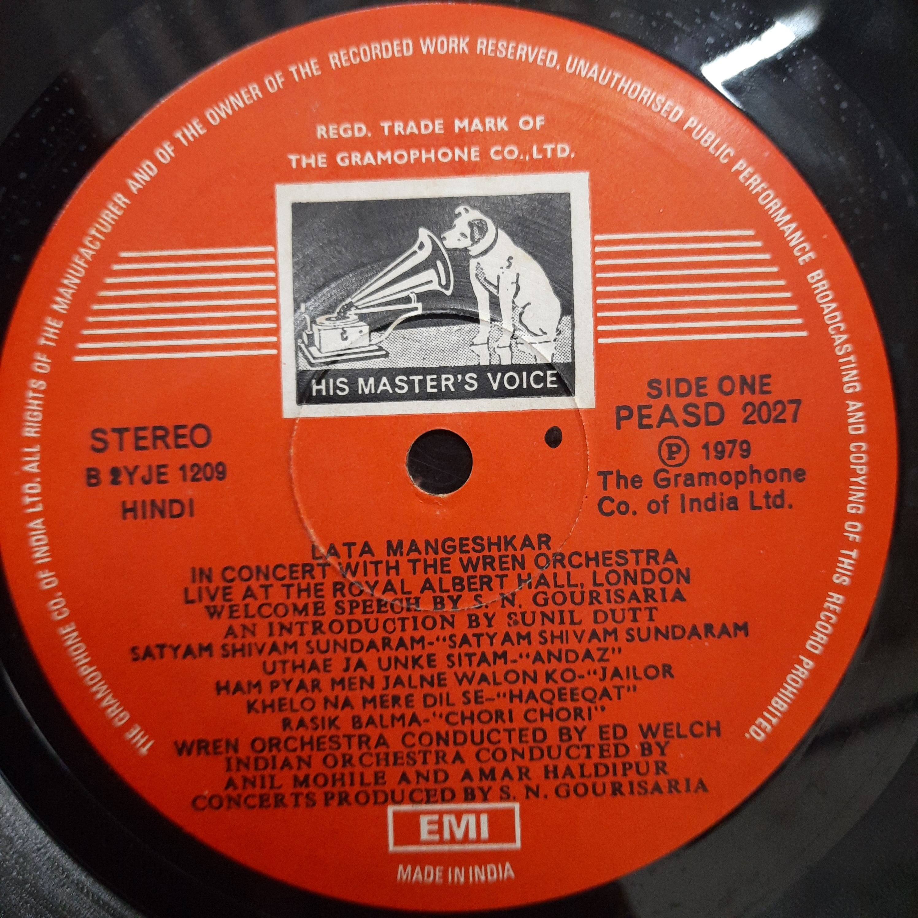 Lata Mangeshkar  - Lata Mangeshkar Live Concert  (Vinyl)