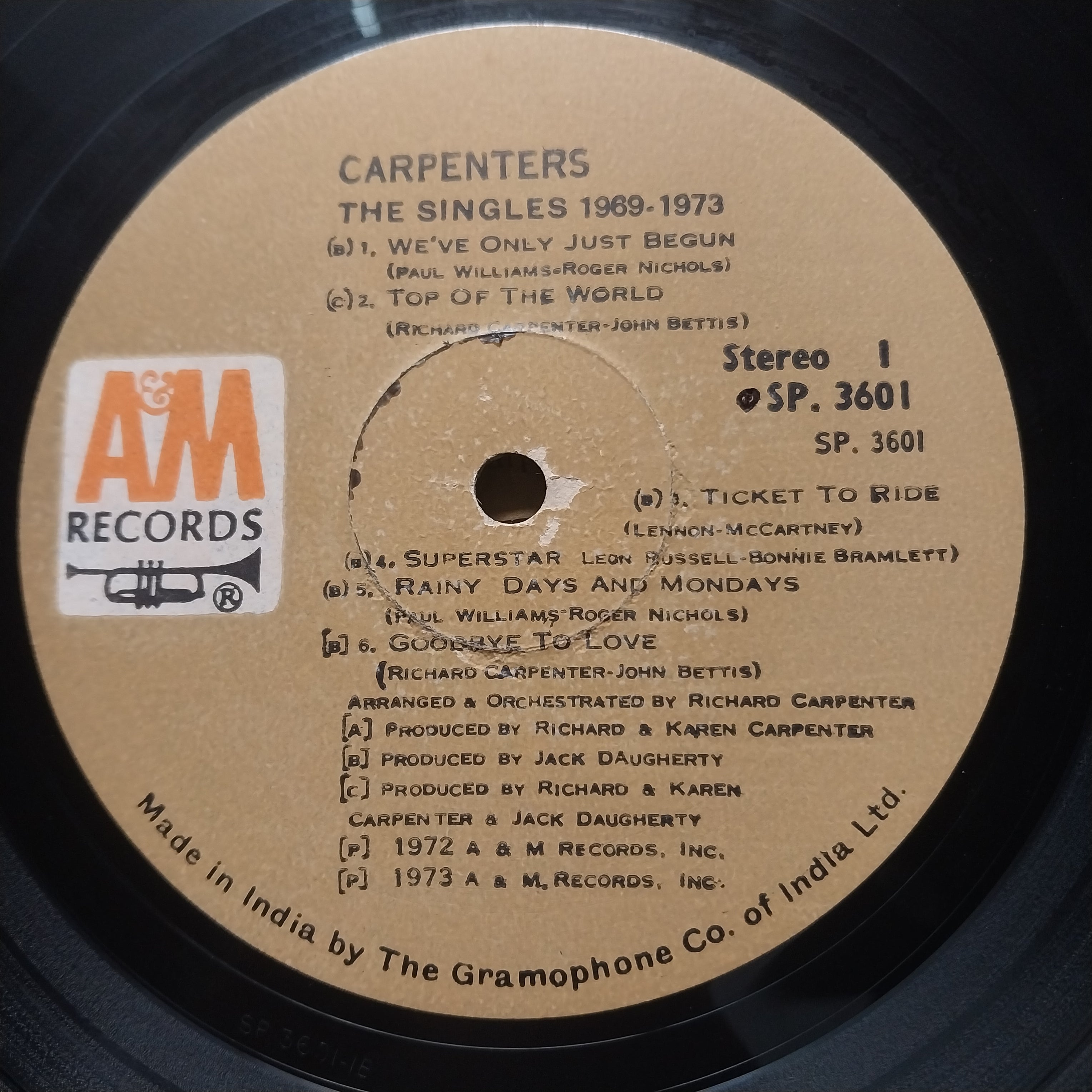 Carpenters - The Singles 1969-1973 (Vinyl)