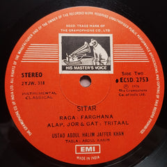 Ustad Abdul Halim Jaffer Khan - Sitar Through Ages (Vinyl)