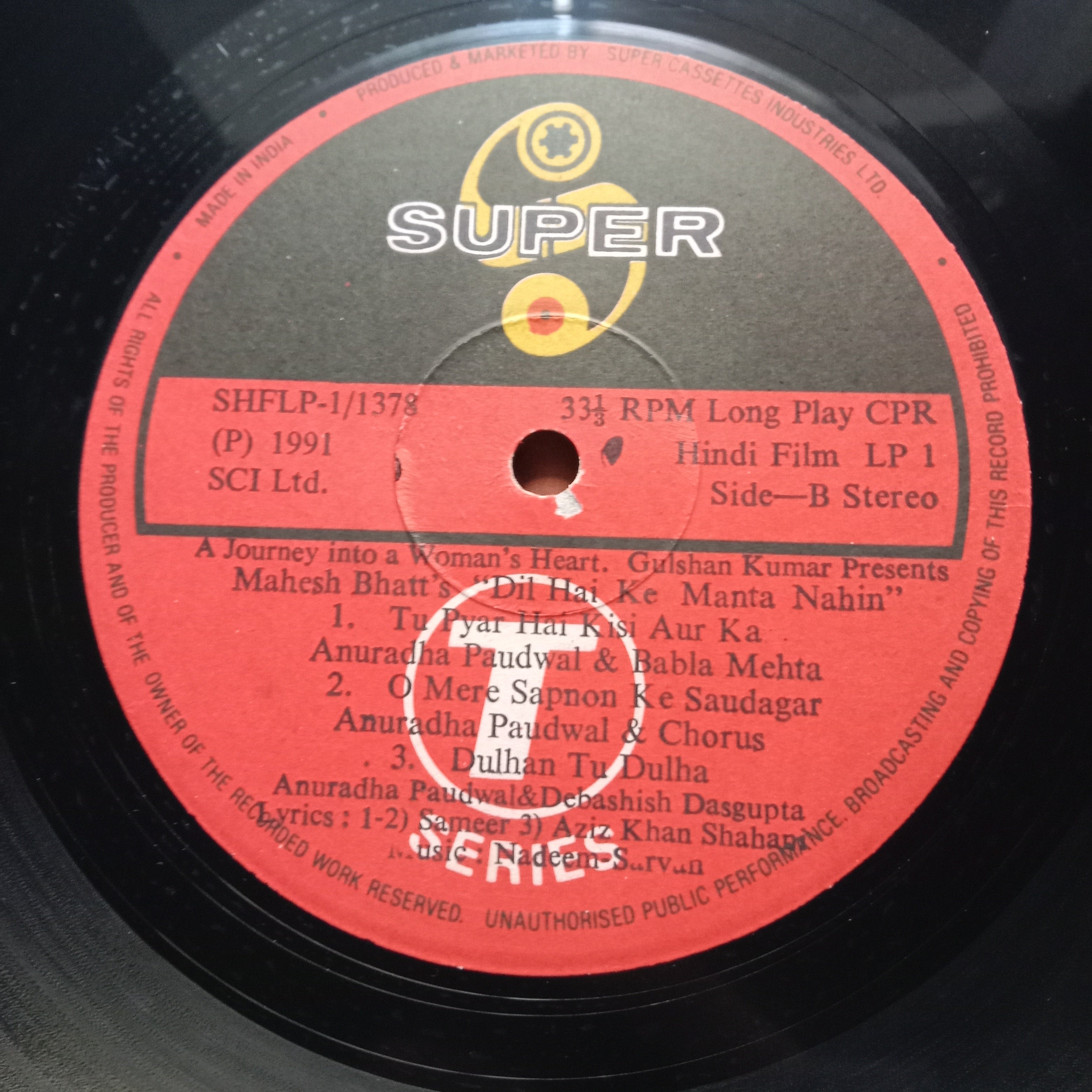 Nadeem Shravan  - Dil Hai Ke Manta Nahin (Vinyl)