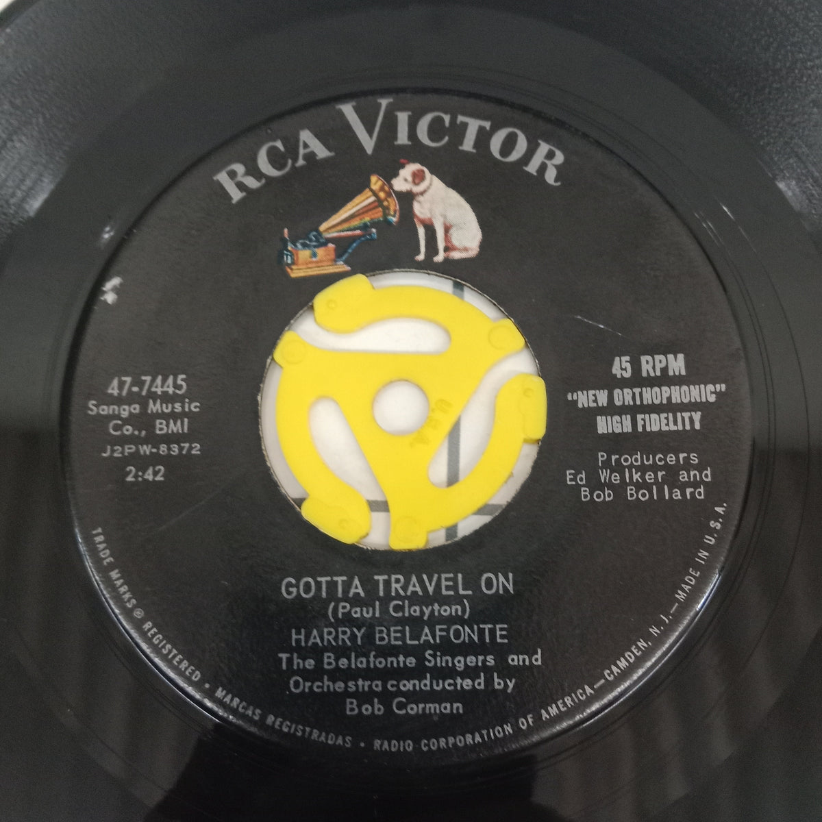 Harry Belafonte  - Gotta Travel On / Tarrytown (45-RPM)
