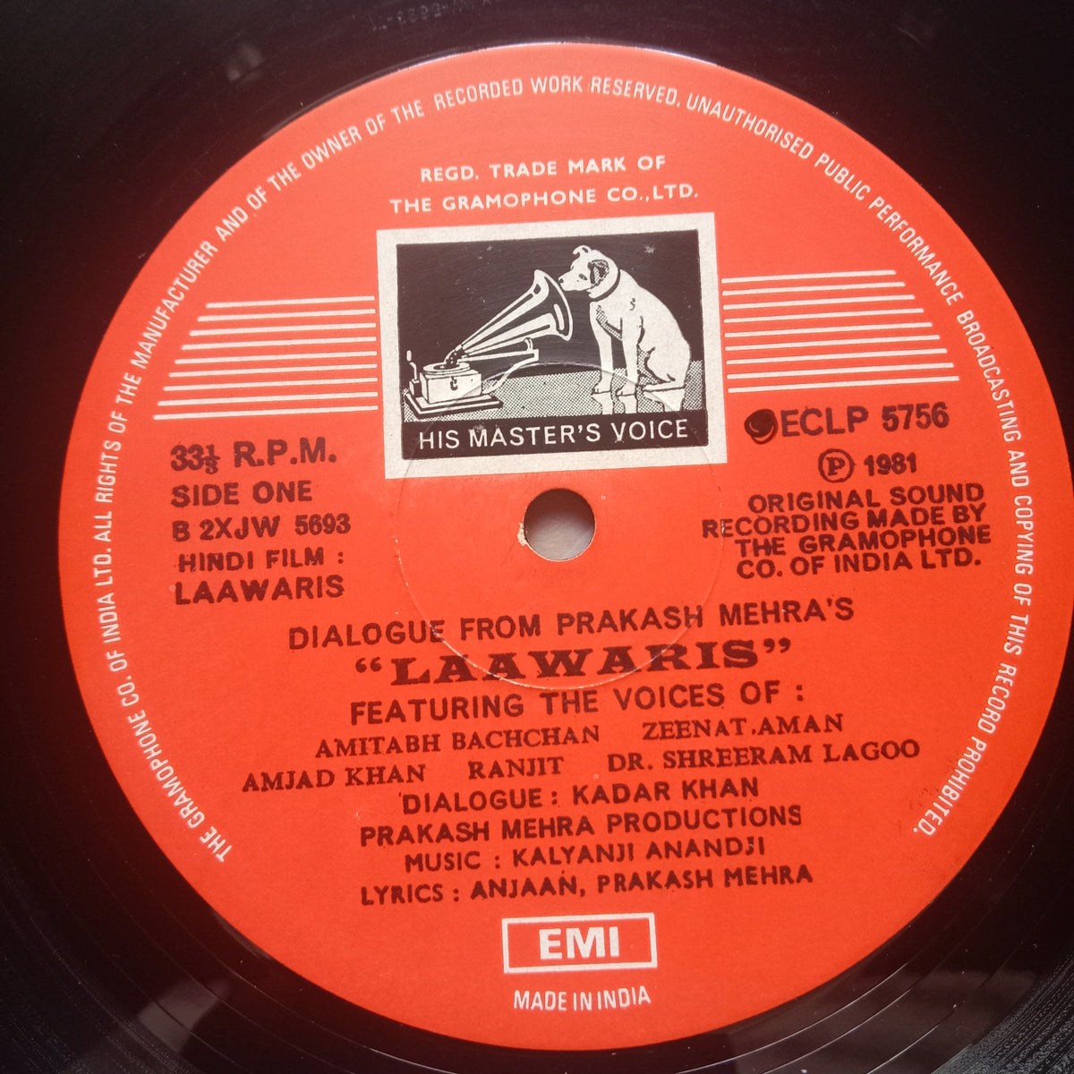 Kadar Khan*, Kalyanji Anandji*, Anjaan, Prakash Mehra  - Dialogue From Laawaris (Vinyl)