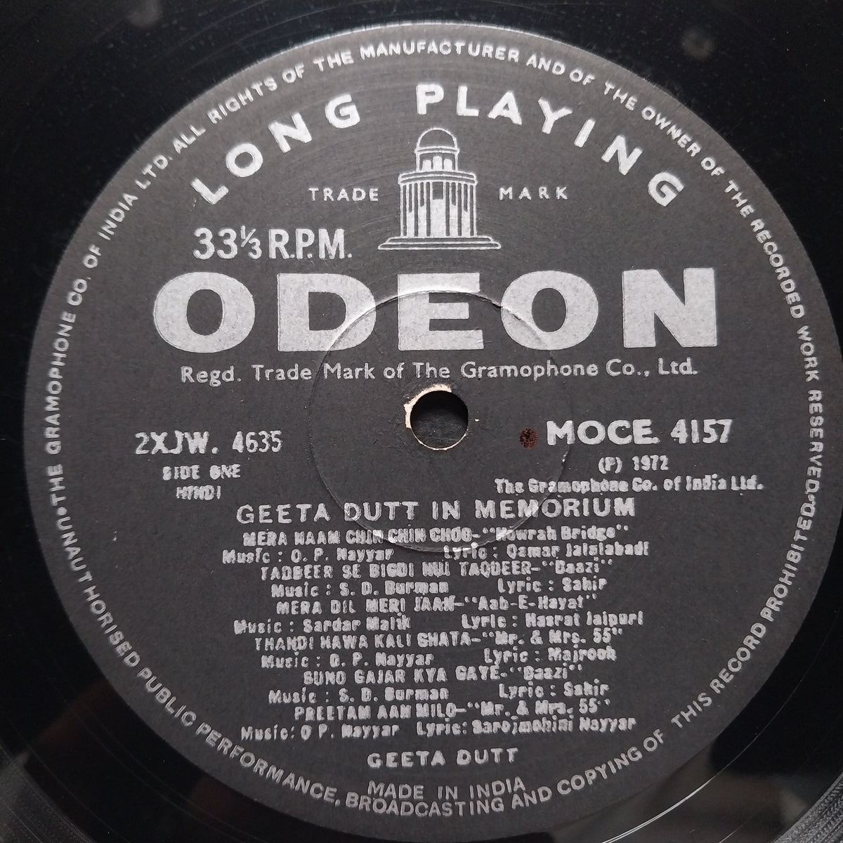 Geeta Dutt - In Memoriam (Vinyl)