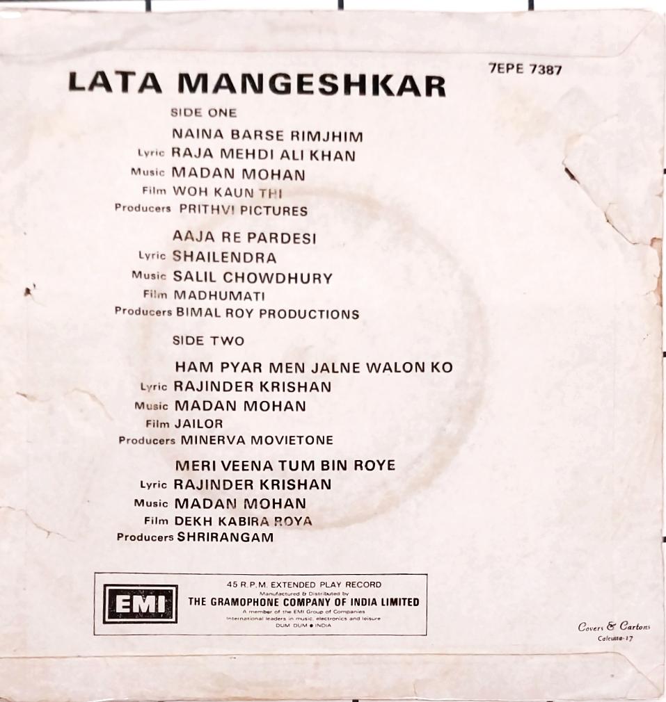 Lata Mangeshkar  - Greatest Film Hits Of Lata Mangeshkar (45-RPM)
