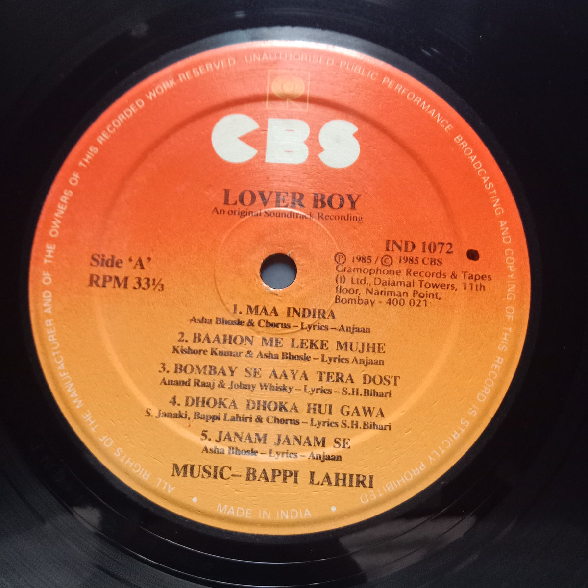 Bappi Lahiri  - Lover Boy (Vinyl)