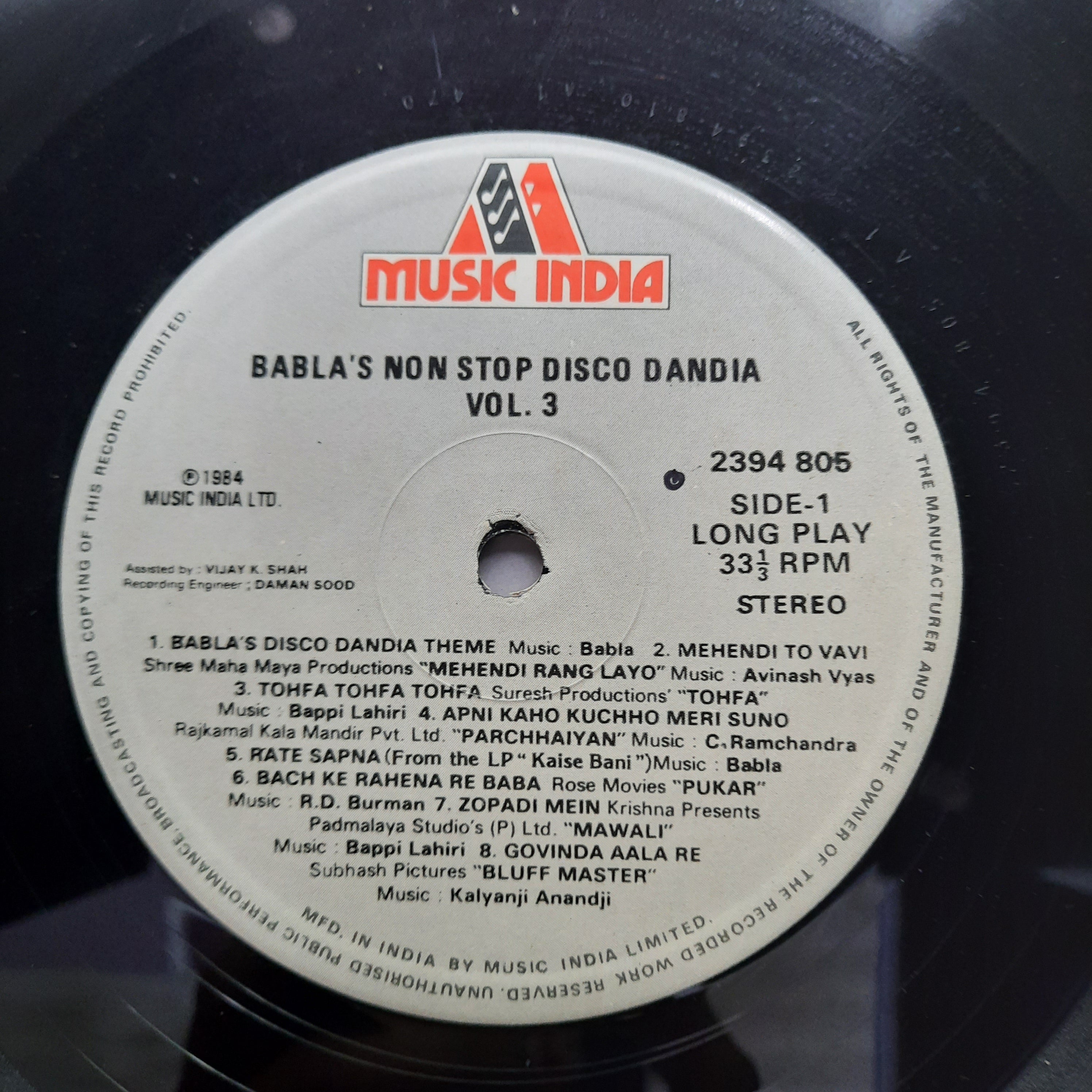 Babla  - Non Stop Disco Dandia Vol. 3 (Vinyl)