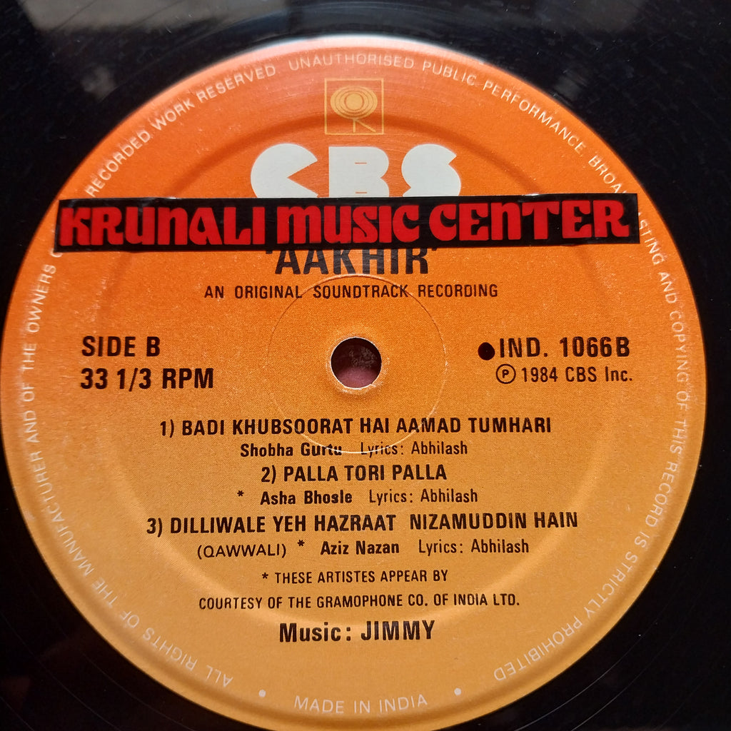 Jimmy  - Aakhri  (Vinyl)