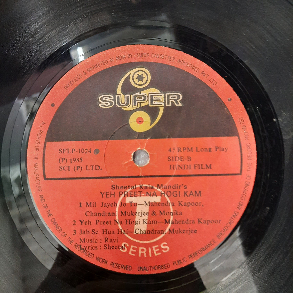 Ravi  - Yeh Preet Na Hoge Kam (Vinyl)
