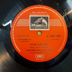 Ustad Vilayat Khan - Sitar-Alap-Gat (Vinyl)