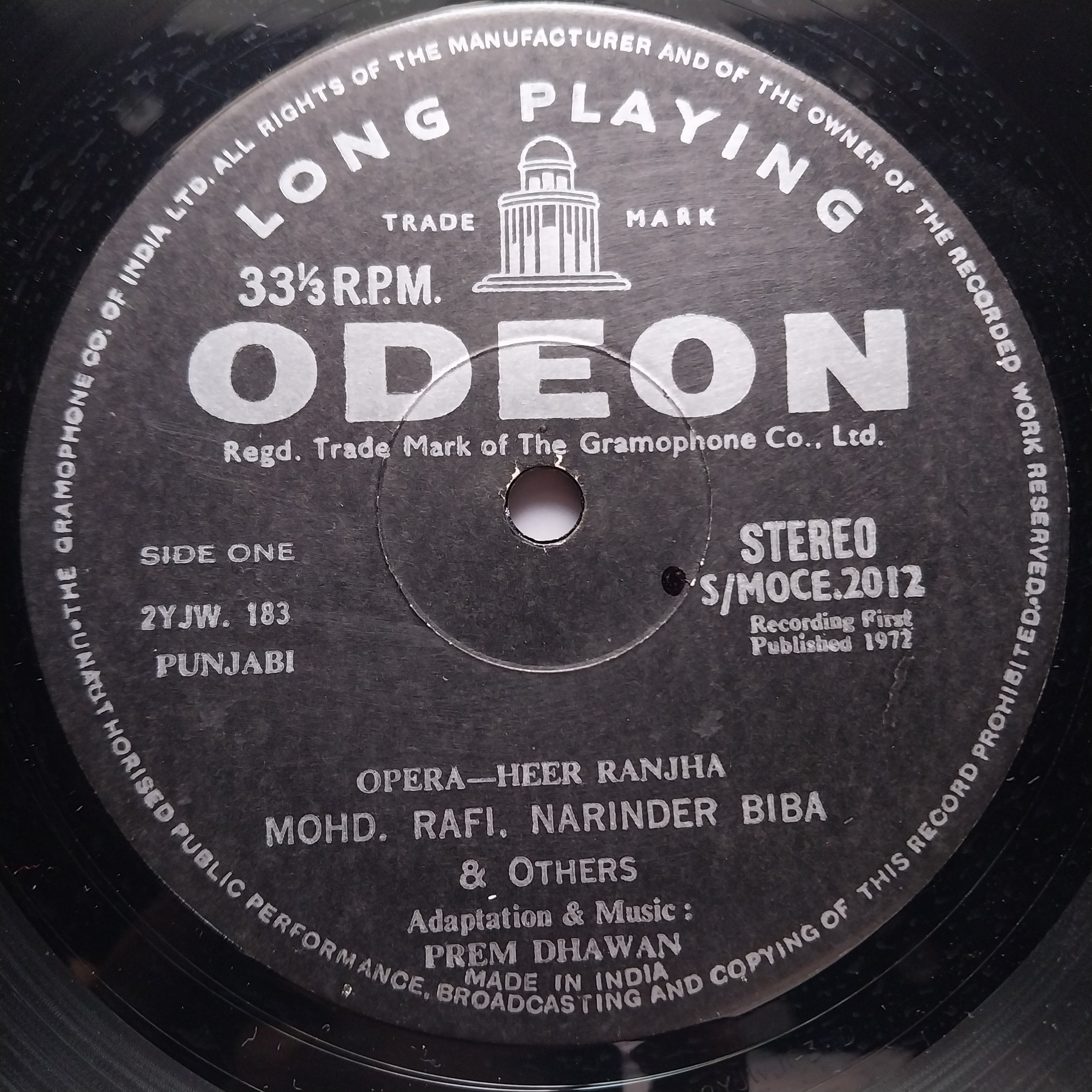 Mohd. Rafi* · Narinder Biba, Prem Dhawan  - Heer Ranjha (Vinyl)