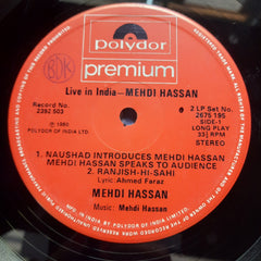 Mehdi Hassan  - Live In India (Vinyl)