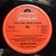 Mehdi Hassan  - Live In India (Vinyl)