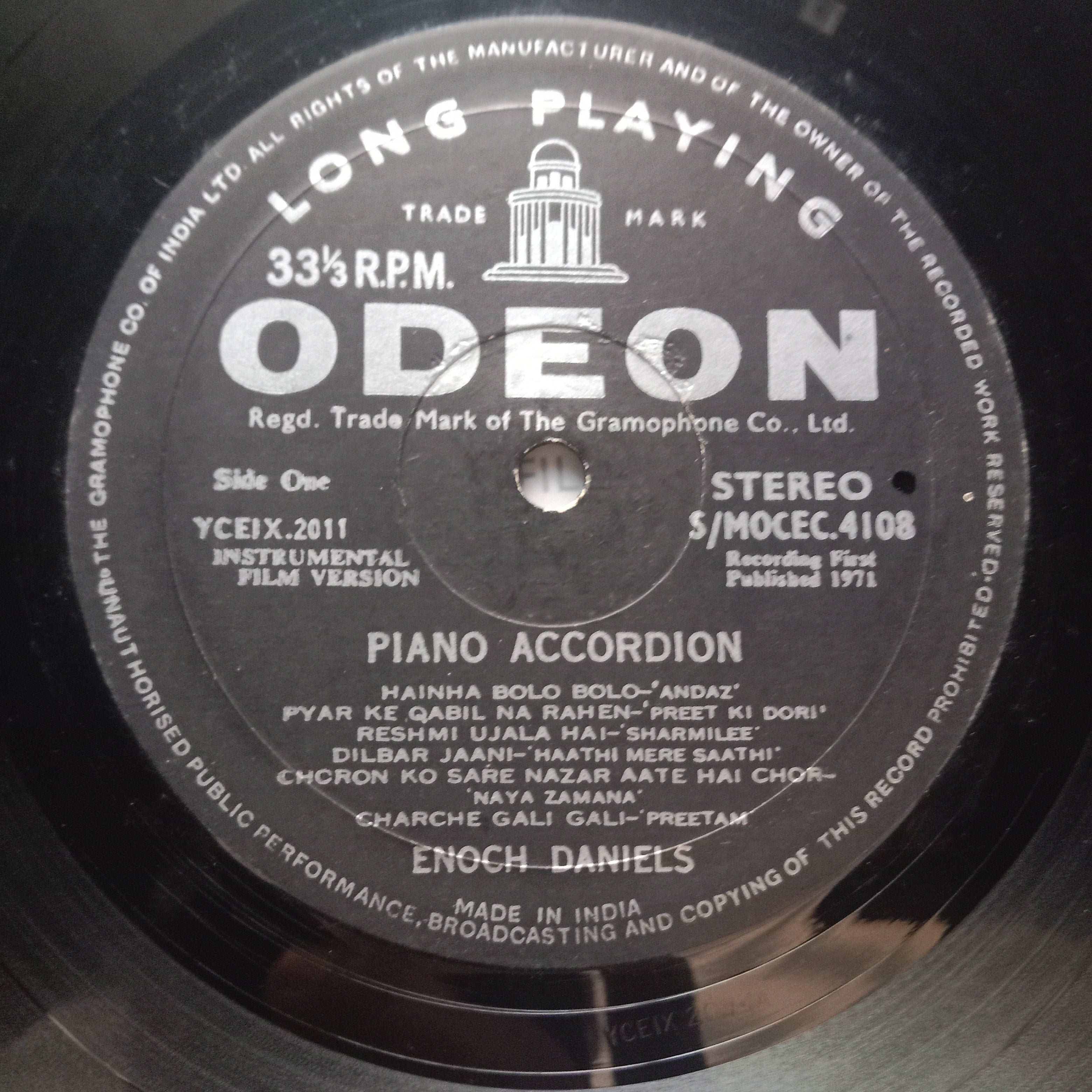 Enoch Daniels  - Piano Accordion (Film Tunes) (Vinyl)