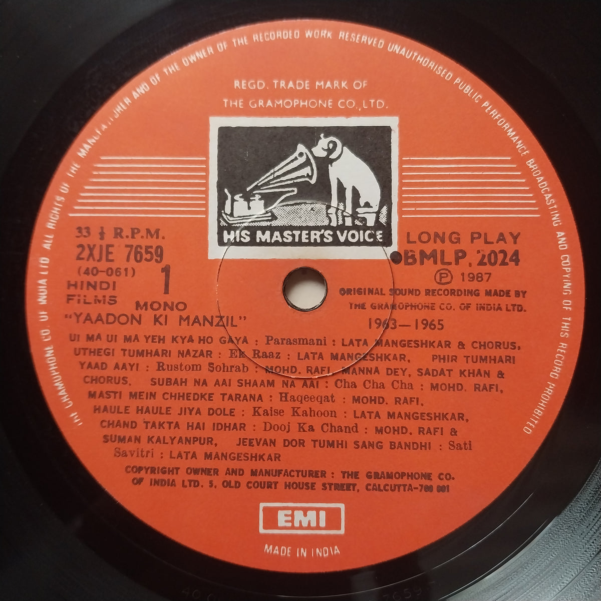 Various  - Yaadon Ki Manzil - Down Memory Lane - Vol.9 (1963-1965) (Vinyl)