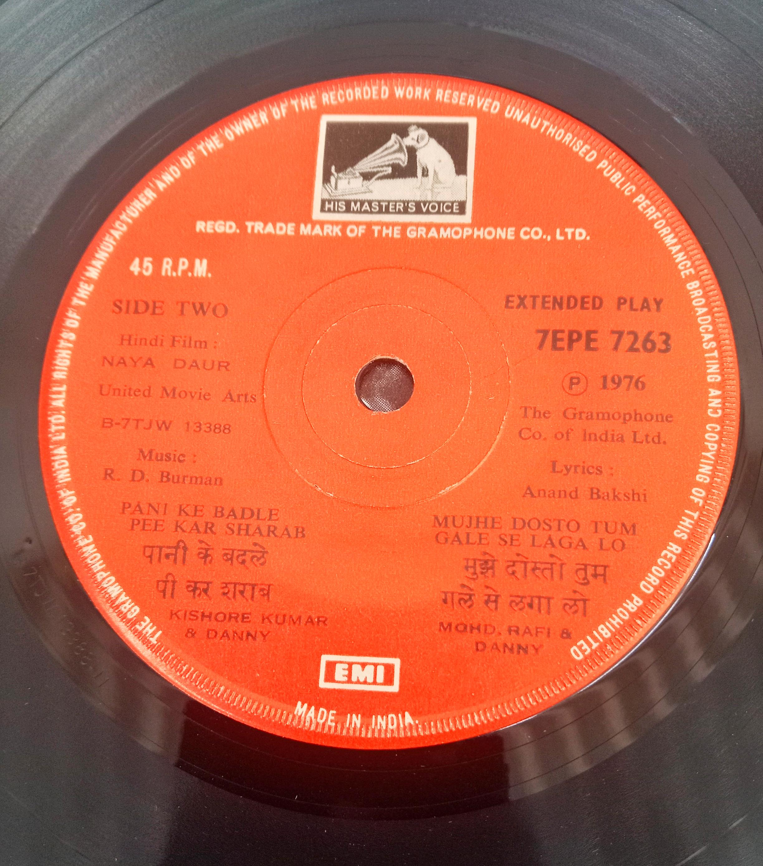 Rahul Dev Burman  - Naya Daur (45-RPM)