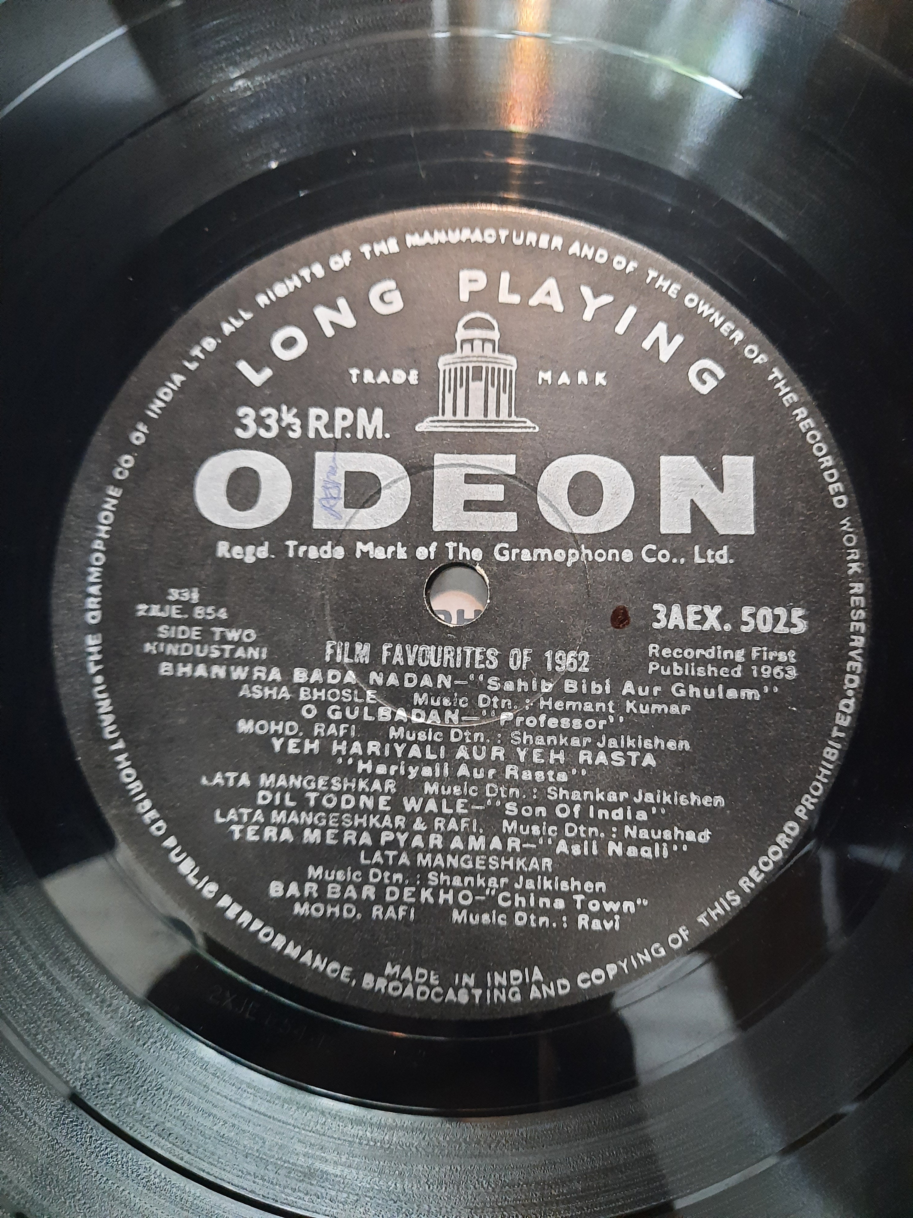 Various  - Film Favourites Of 1962 (Vinyl)